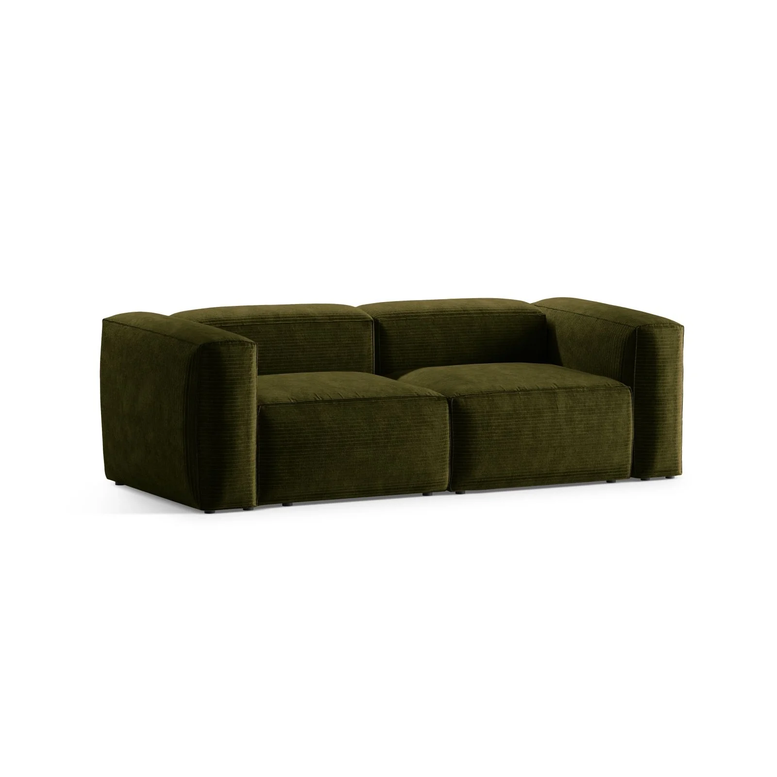Bergamo 2-Sitzer Sofa aus Cord oder Strukturstoff, 224x108x70 cm - Image 11
