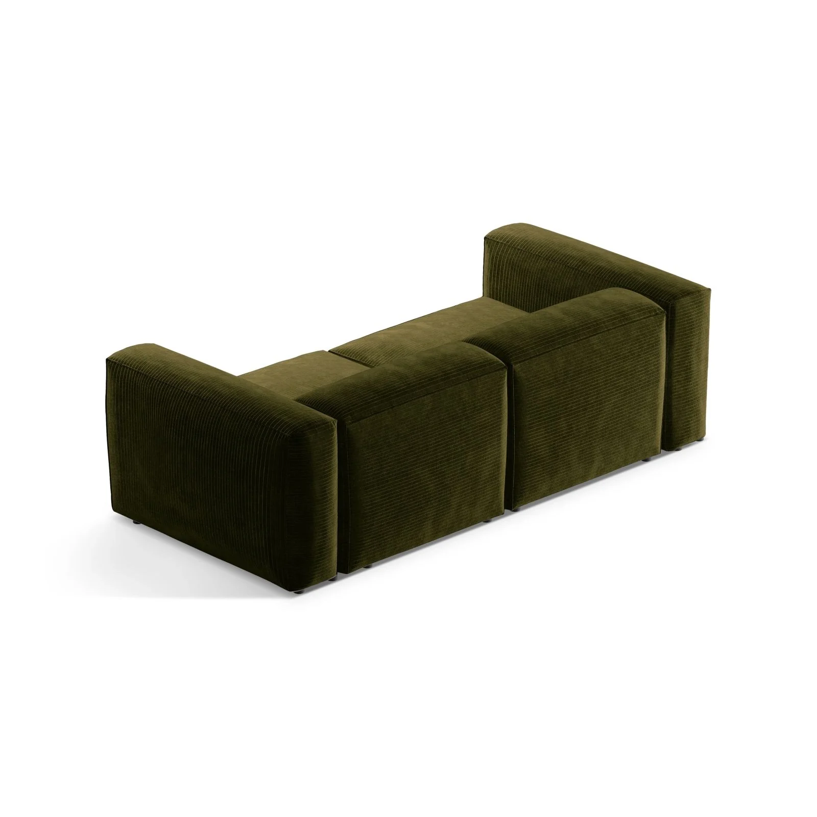 Bergamo 2-Sitzer Sofa aus Cord oder Strukturstoff, 224x108x70 cm - Image 12