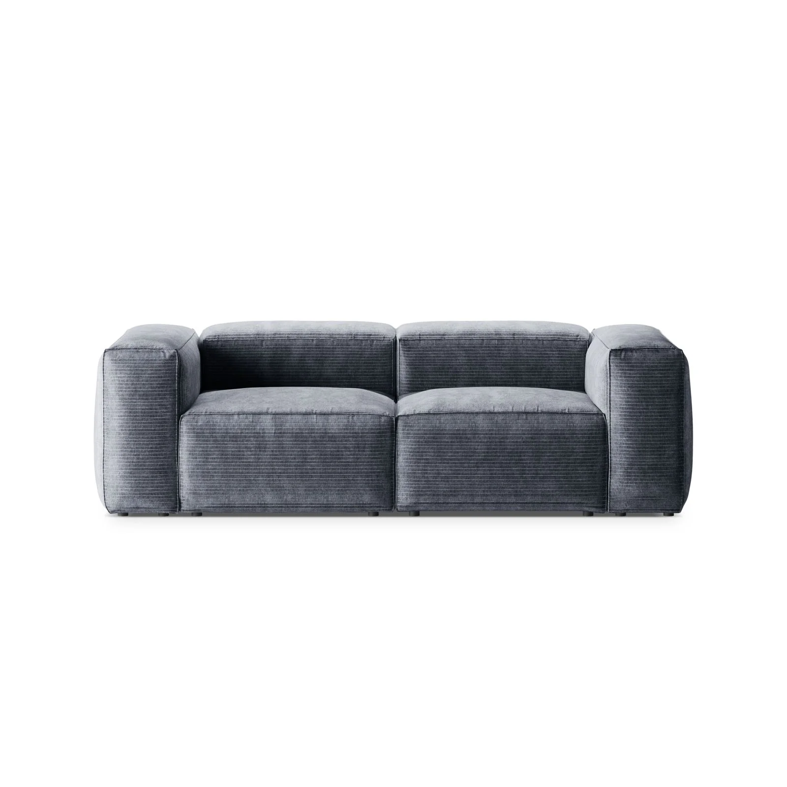 Bergamo 2-Sitzer Sofa aus Cord oder Strukturstoff, 224x108x70 cm - Image 15
