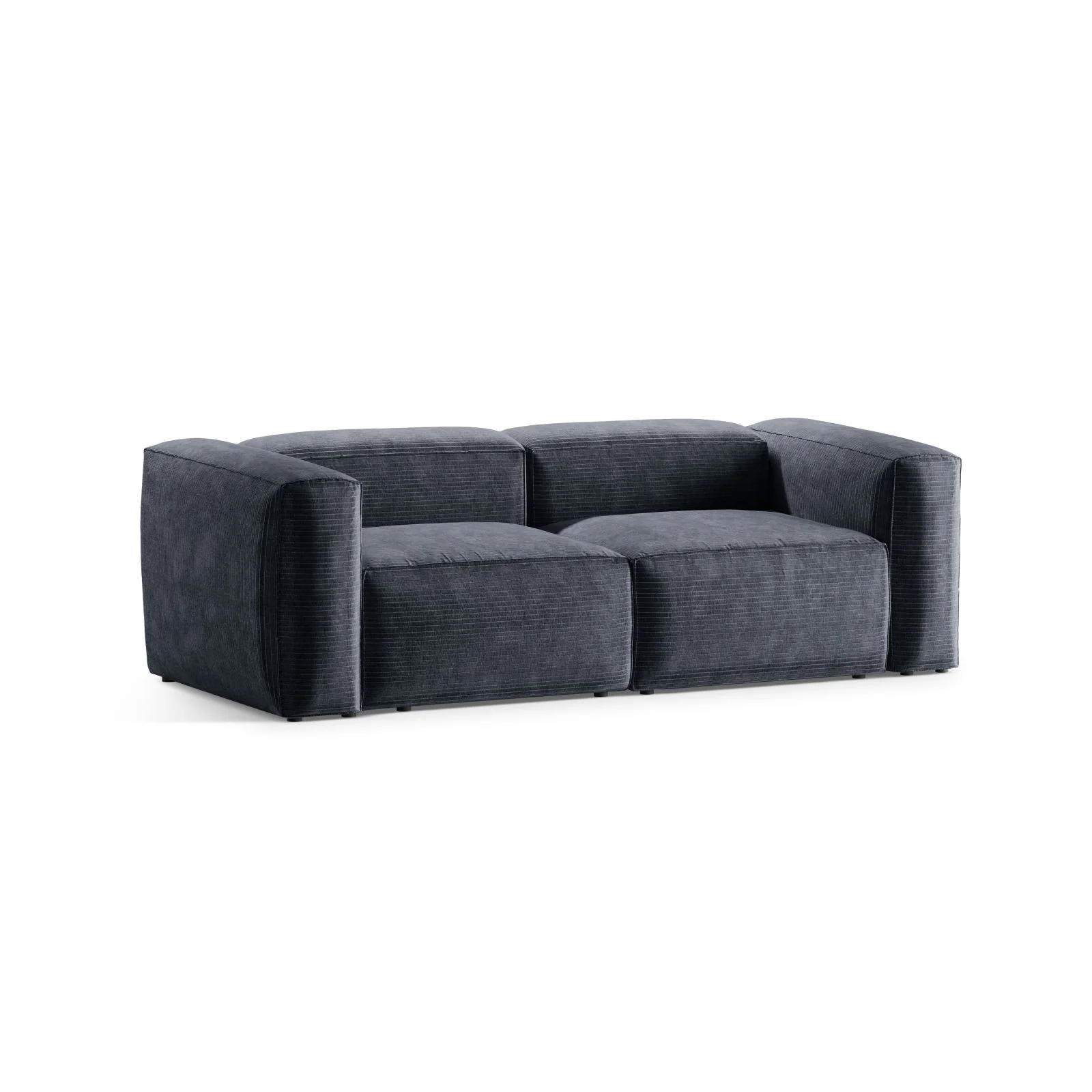 Bergamo 2-Sitzer Sofa aus Cord oder Strukturstoff, 224x108x70 cm - Image 18
