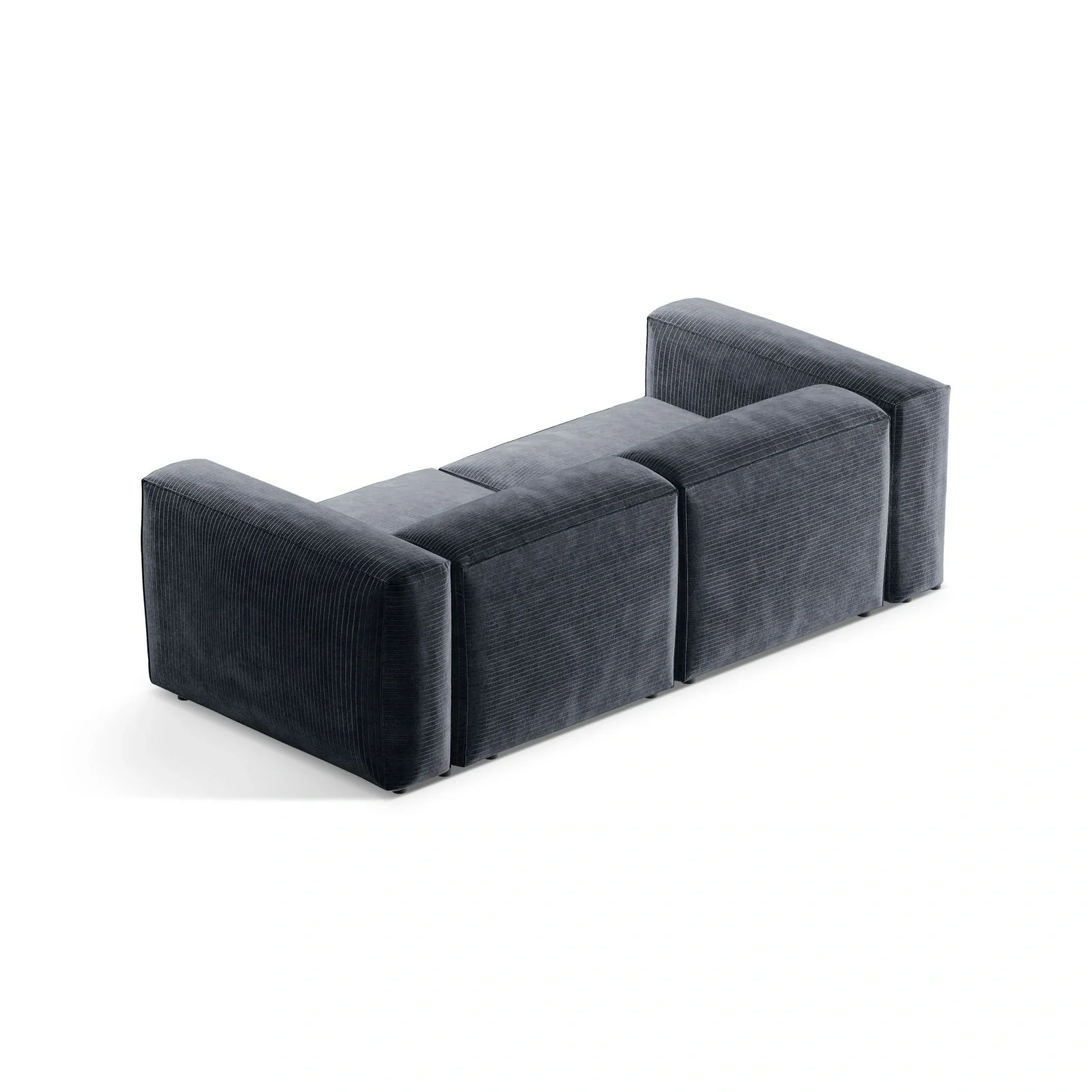 Bergamo 2-Sitzer Sofa aus Cord oder Strukturstoff, 224x108x70 cm - Image 19