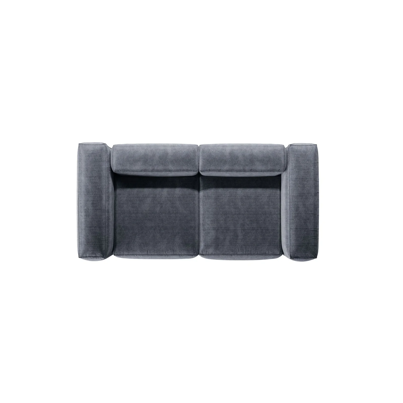 Bergamo 2-Sitzer Sofa aus Cord oder Strukturstoff, 224x108x70 cm - Image 20