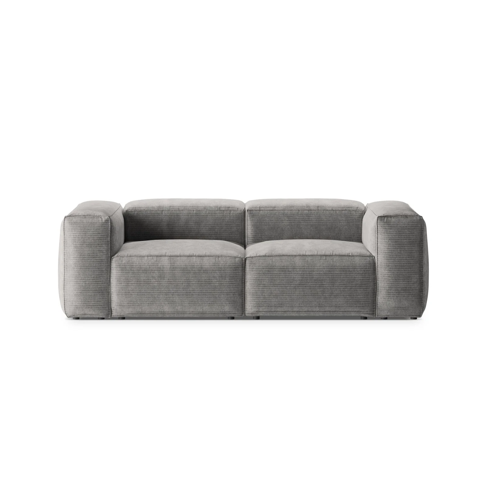 Bergamo 2-Sitzer Sofa aus Cord oder Strukturstoff, 224x108x70 cm - Image 29