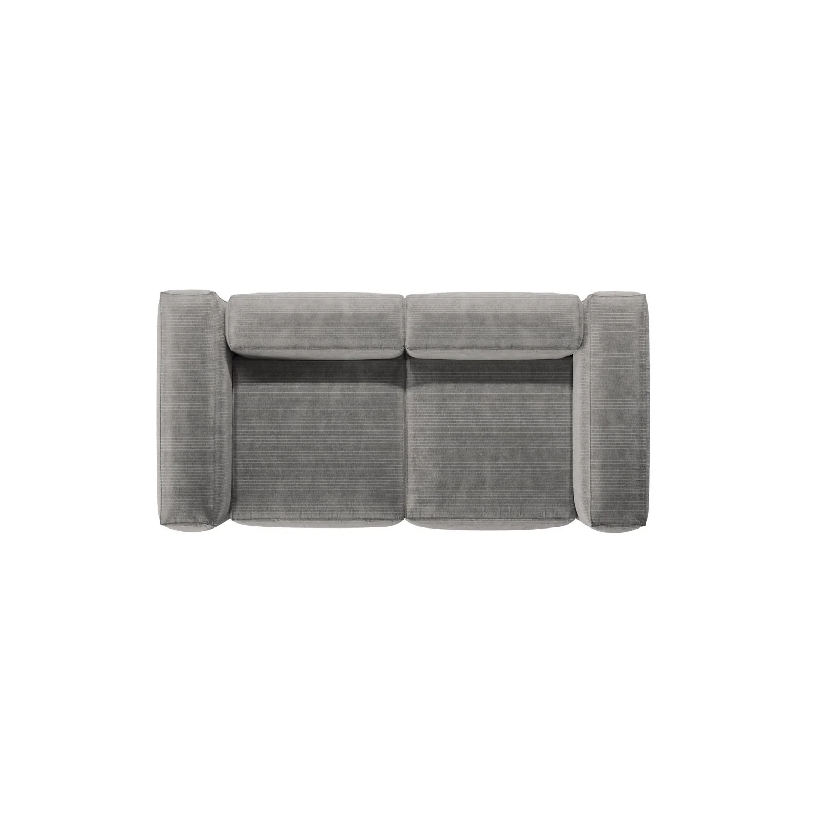 Bergamo 2-Sitzer Sofa aus Cord oder Strukturstoff, 224x108x70 cm - Image 34