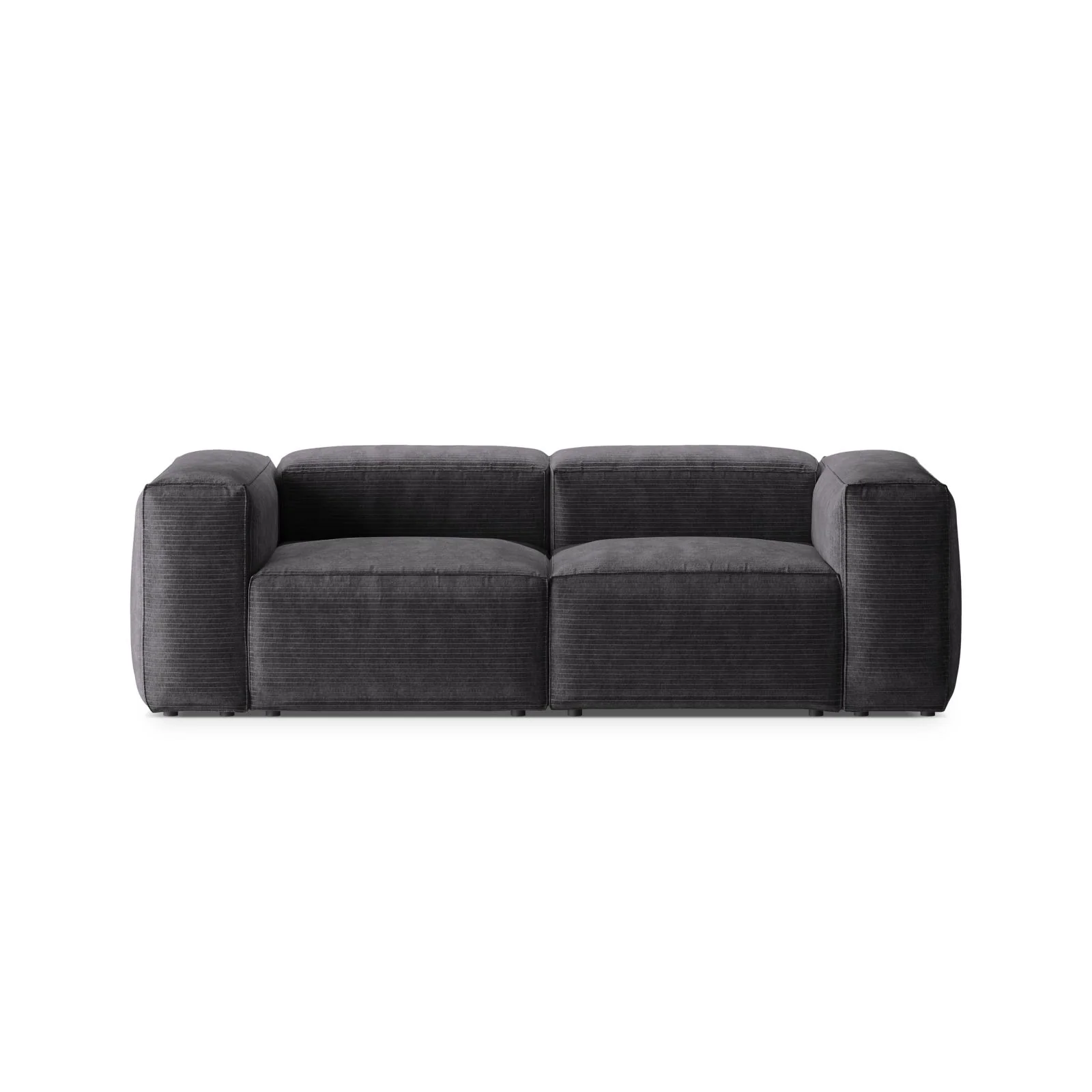 Bergamo 2-Sitzer Sofa aus Cord oder Strukturstoff, 224x108x70 cm - Image 36