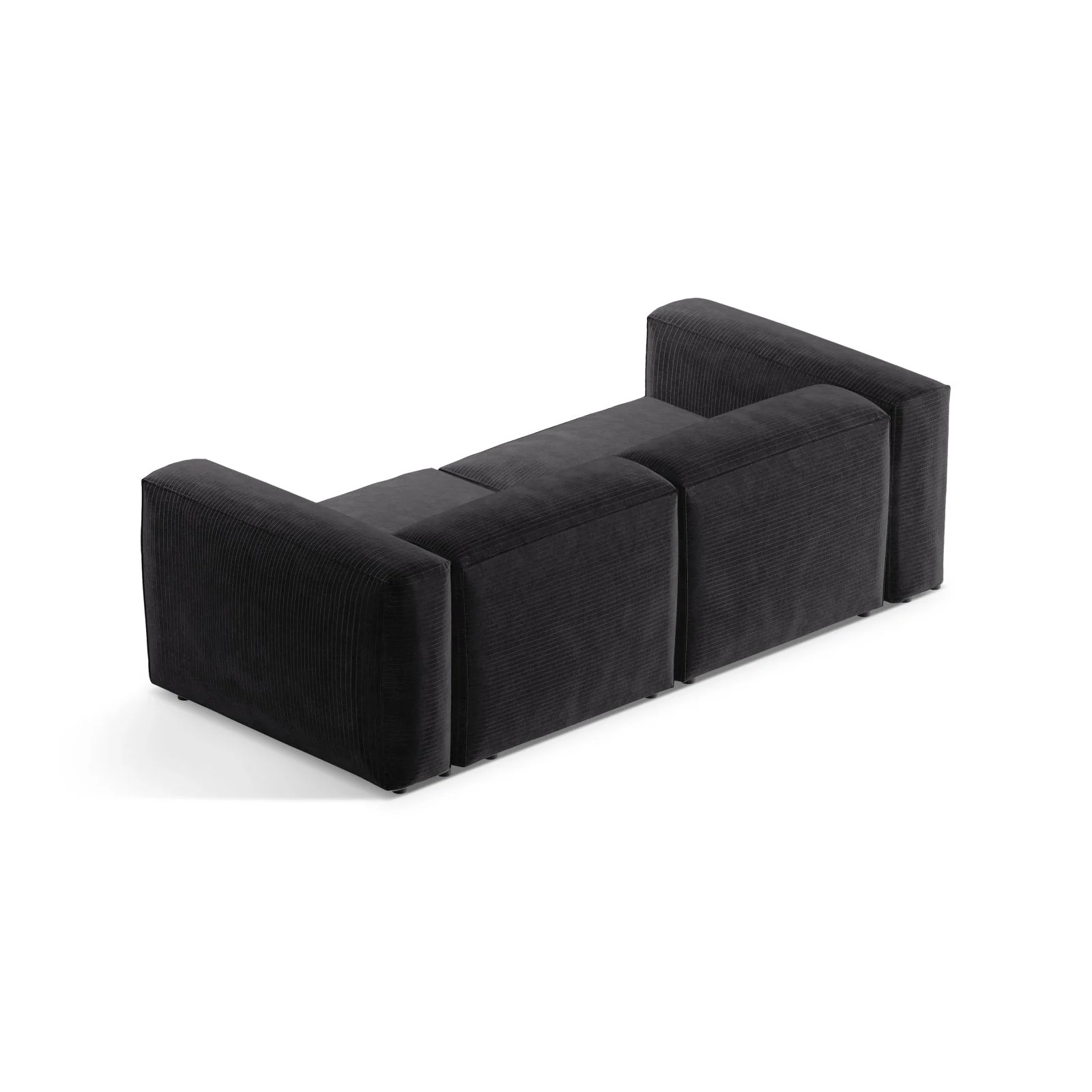 Bergamo 2-Sitzer Sofa aus Cord oder Strukturstoff, 224x108x70 cm - Image 40