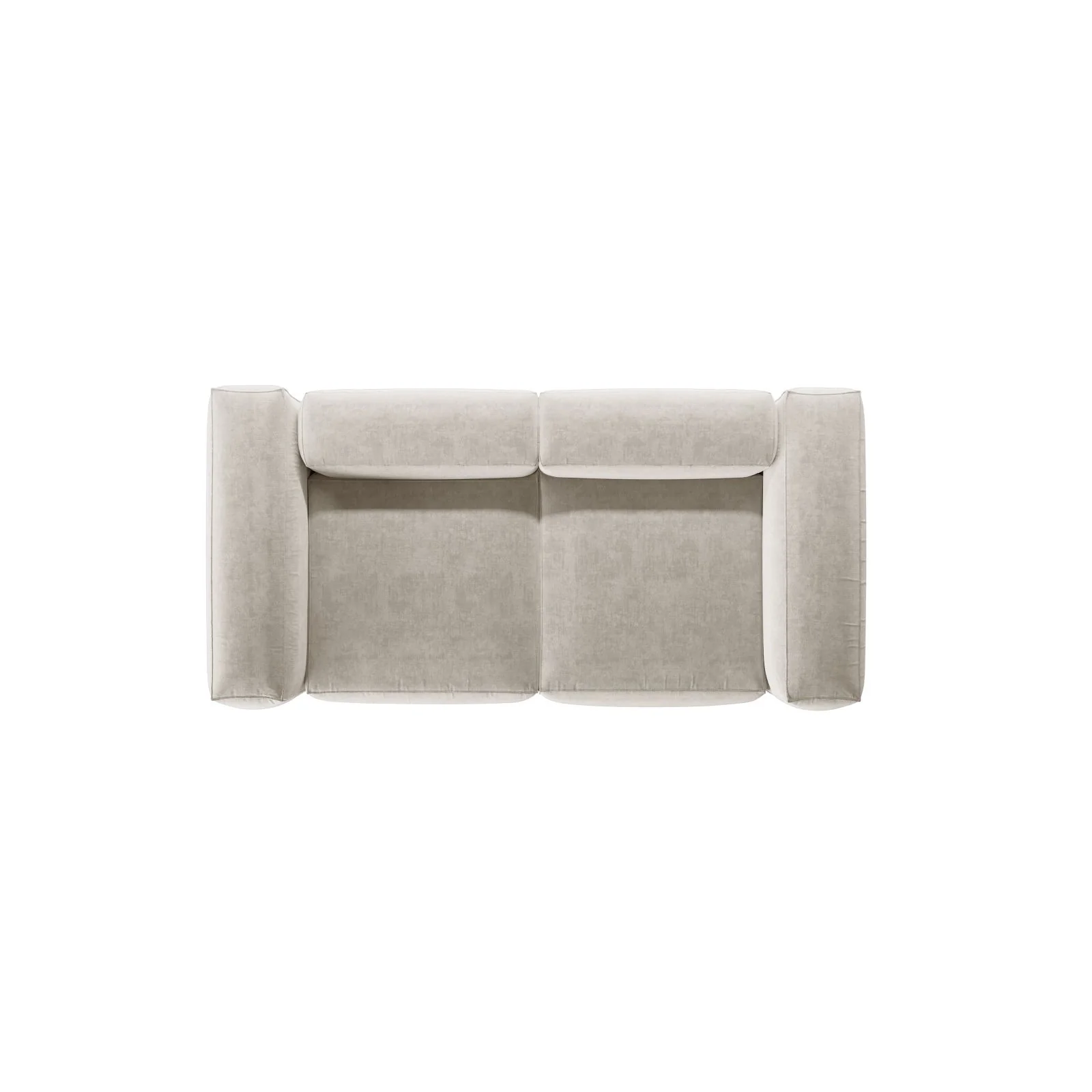 Bergamo 2-Sitzer Sofa aus Cord oder Strukturstoff, 224x108x70 cm - Image 48
