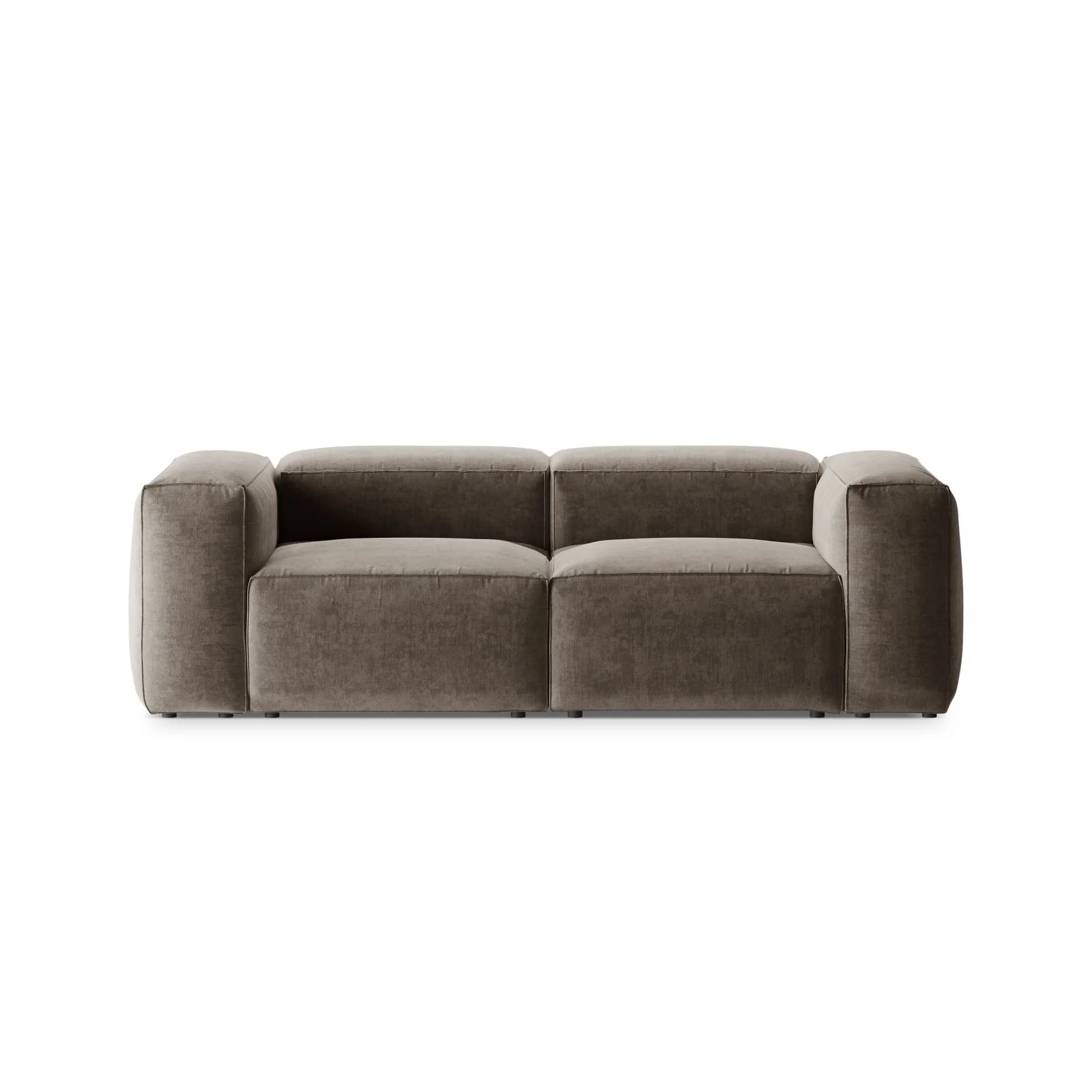 Bergamo 2-Sitzer Sofa aus Cord oder Strukturstoff, 224x108x70 cm - Image 50