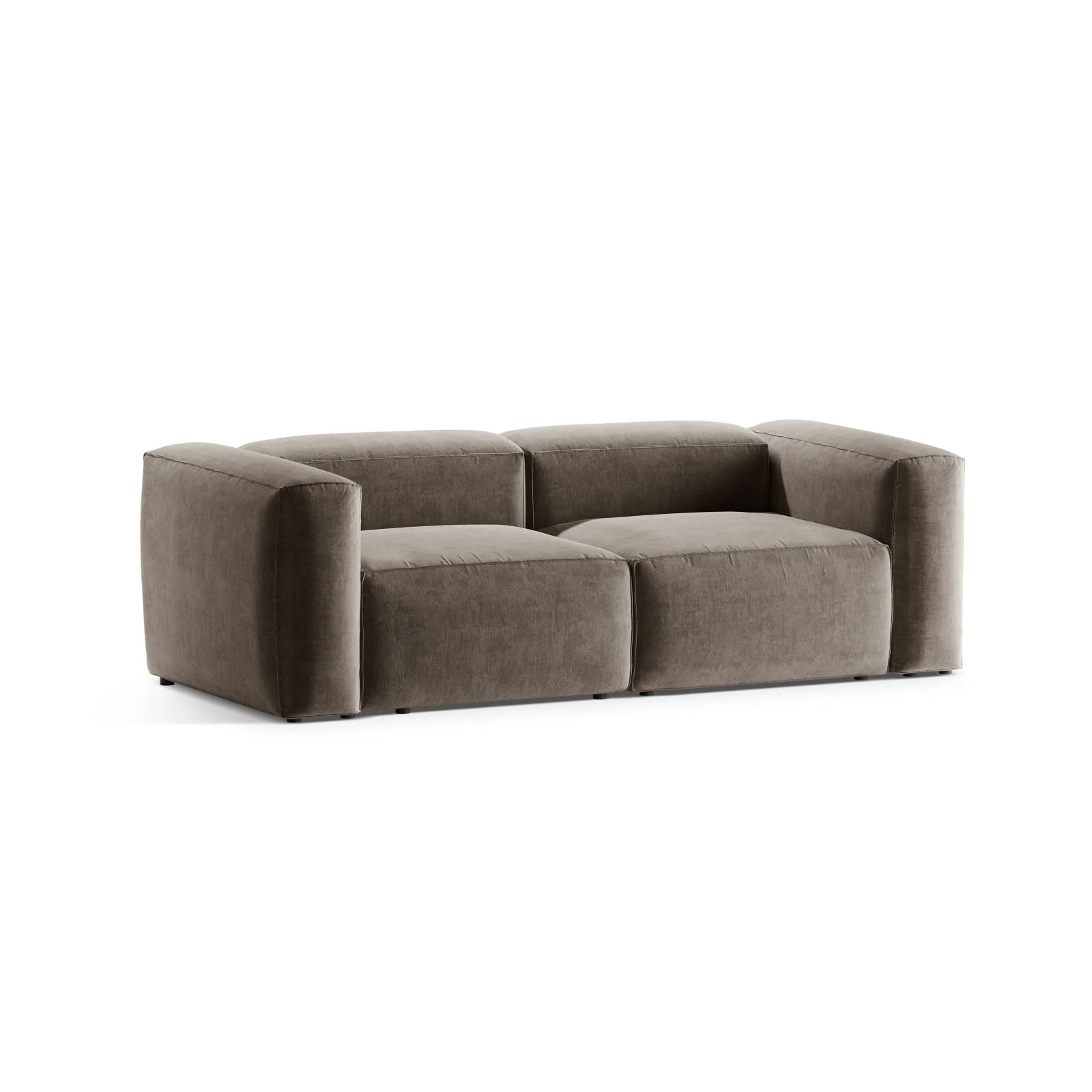 Bergamo 2-Sitzer Sofa aus Cord oder Strukturstoff, 224x108x70 cm - Image 53
