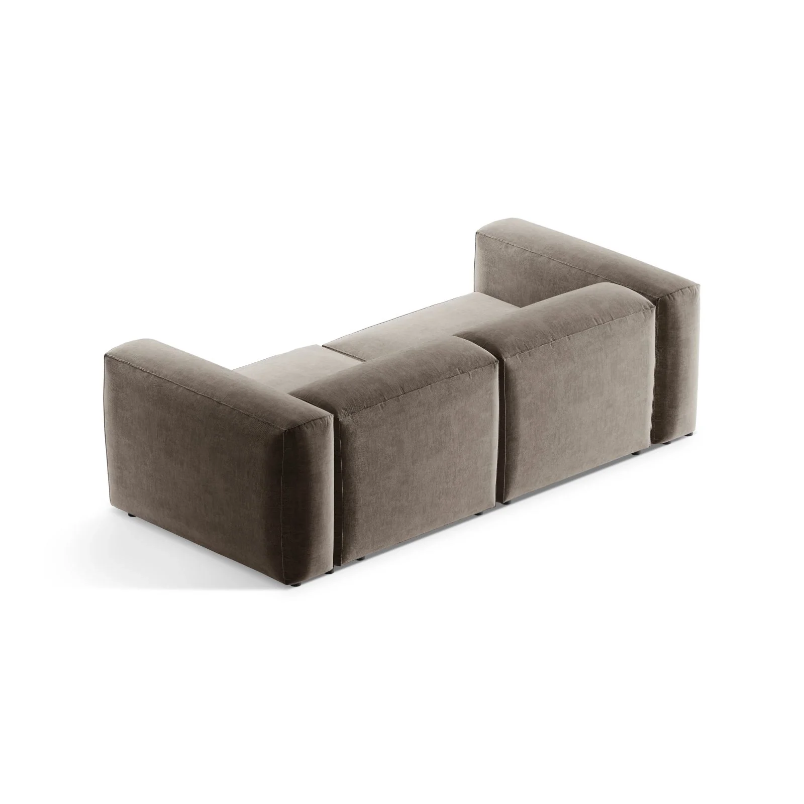 Bergamo 2-Sitzer Sofa aus Cord oder Strukturstoff, 224x108x70 cm - Image 54