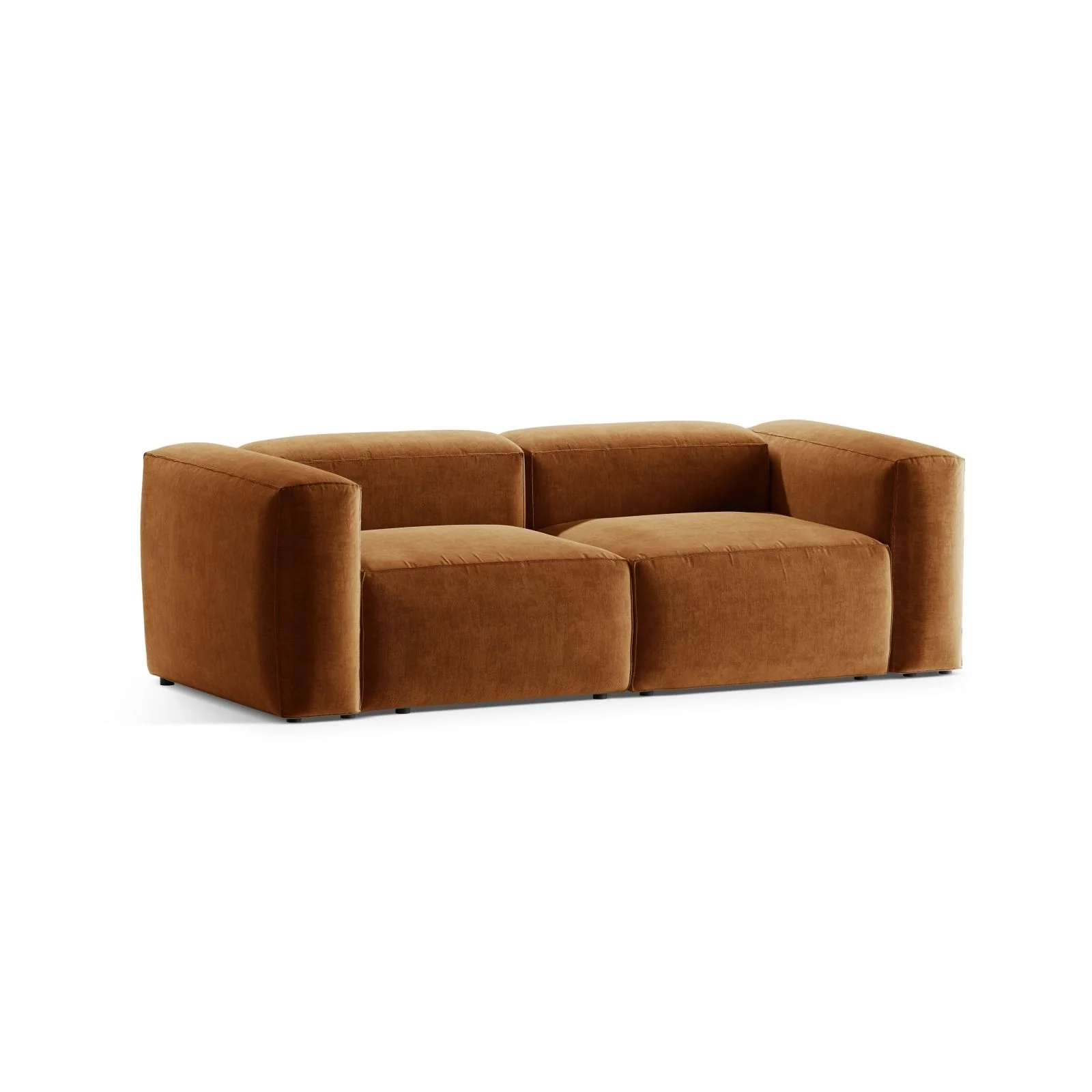 Bergamo 2-Sitzer Sofa aus Cord oder Strukturstoff, 224x108x70 cm - Image 60
