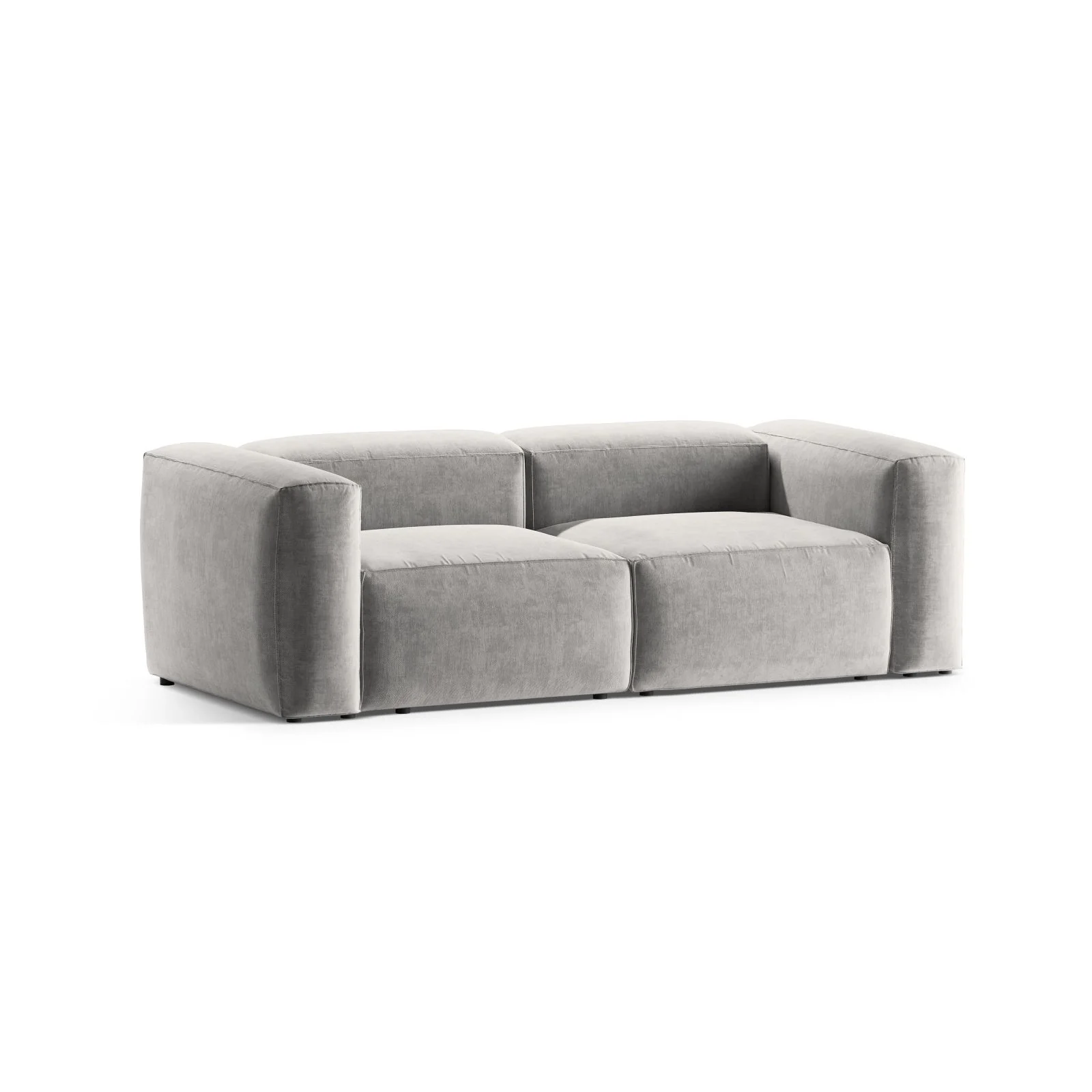Bergamo 2-Sitzer Sofa aus Cord oder Strukturstoff, 224x108x70 cm - Image 74
