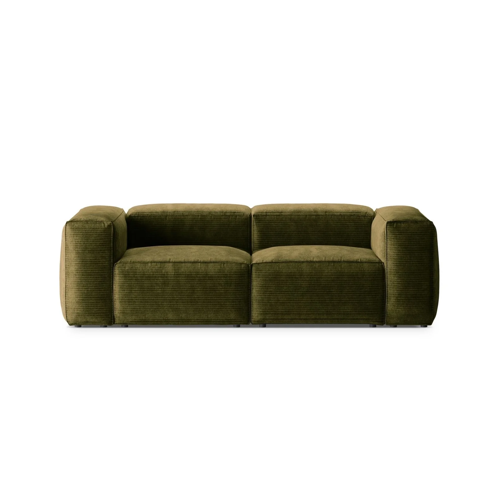 Bergamo 2-Sitzer Sofa aus Cord oder Strukturstoff, 224x108x70 cm - Image 8