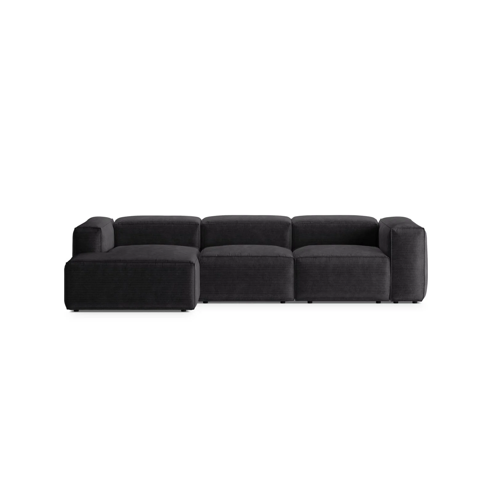 Bergamo 3-Sitzer Ecksofa, Linke Seite, aus Cord oder Strukturstoff, 304x152x70 cm - Image 36