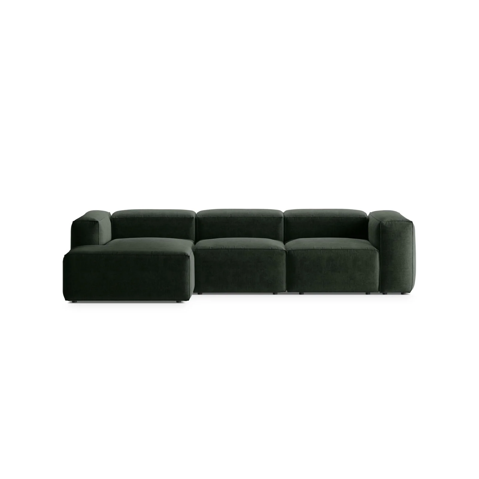 Bergamo 3-Sitzer Ecksofa, Linke Seite, aus Cord oder Strukturstoff, 304x152x70 cm - Image 64