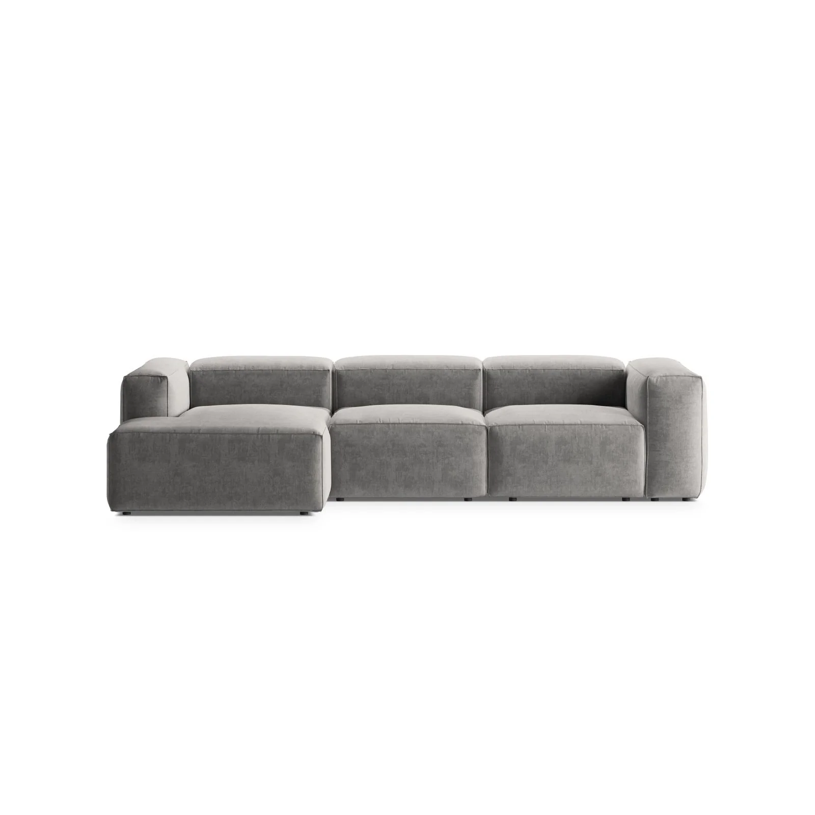 Bergamo 3-Sitzer Ecksofa, Linke Seite, aus Cord oder Strukturstoff, 304x152x70 cm - Image 71