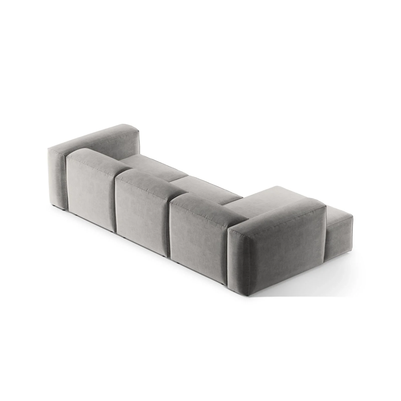 Bergamo 3-Sitzer Ecksofa, Linke Seite, aus Cord oder Strukturstoff, 304x152x70 cm - Image 75