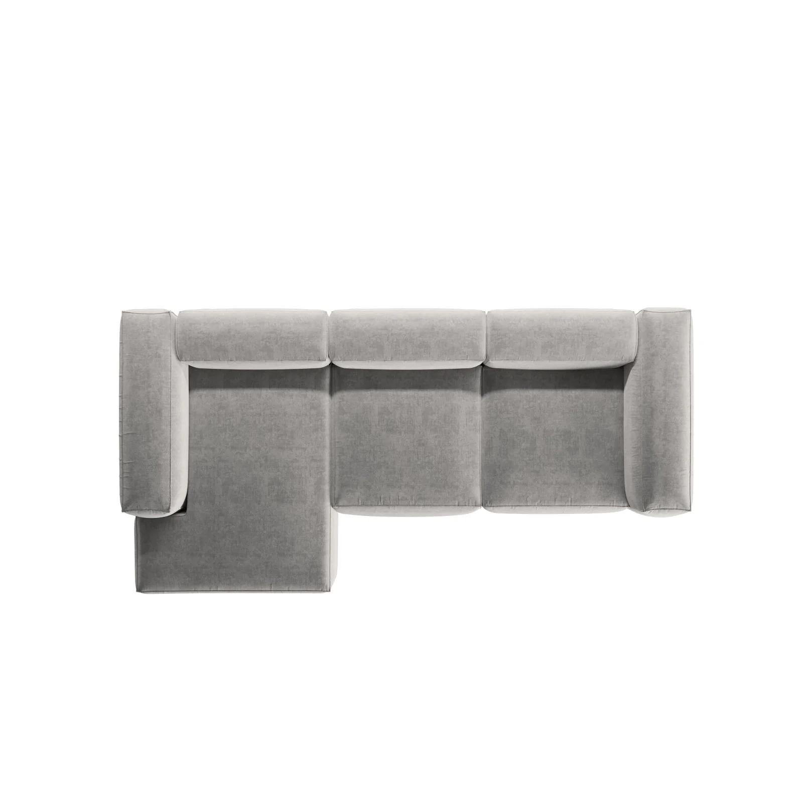 Bergamo 3-Sitzer Ecksofa, Linke Seite, aus Cord oder Strukturstoff, 304x152x70 cm - Image 76