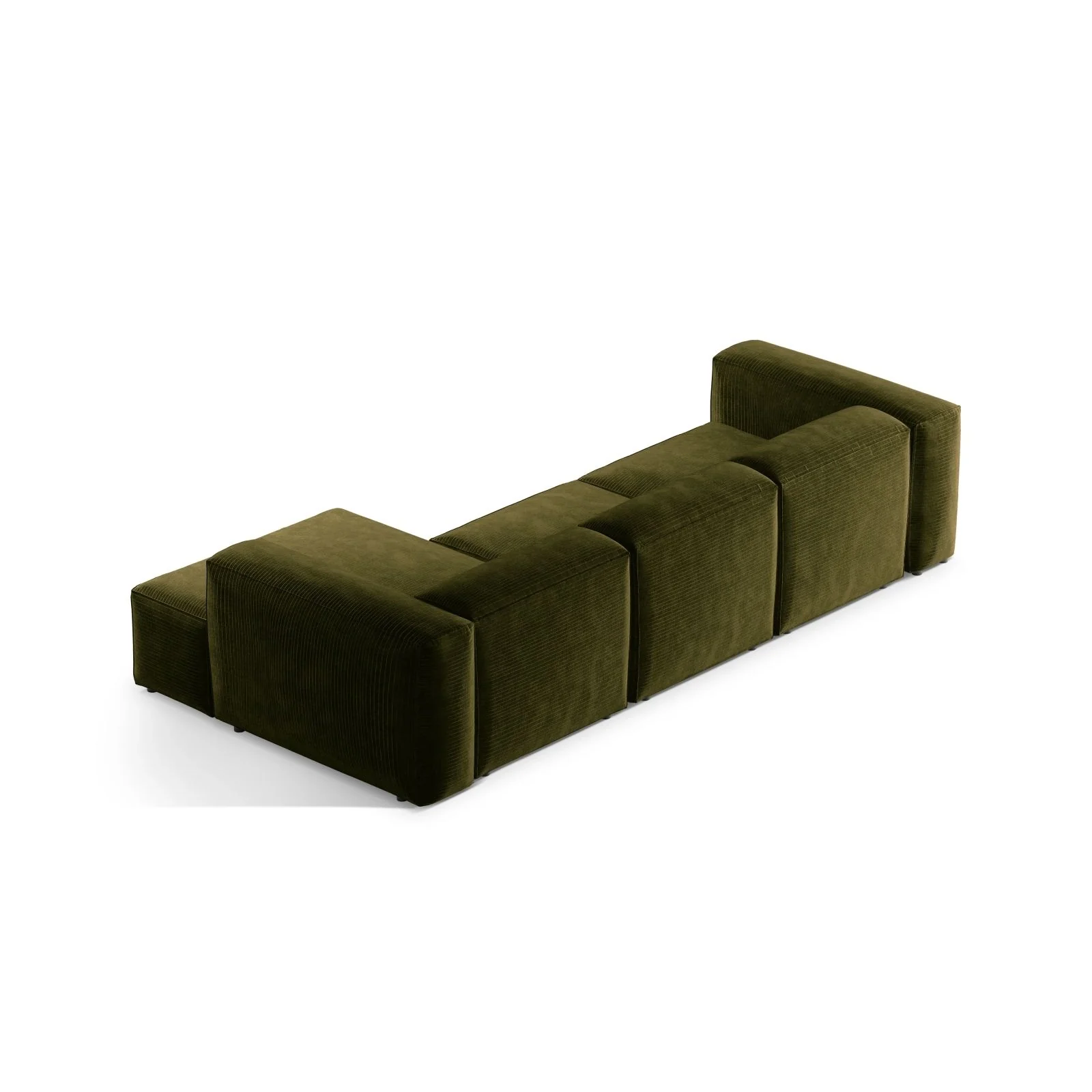 Bergamo 3-Sitzer Ecksofa, Rechte Seite, aus Cord oder Strukturstoff, 304x152x70 cm - Image 12