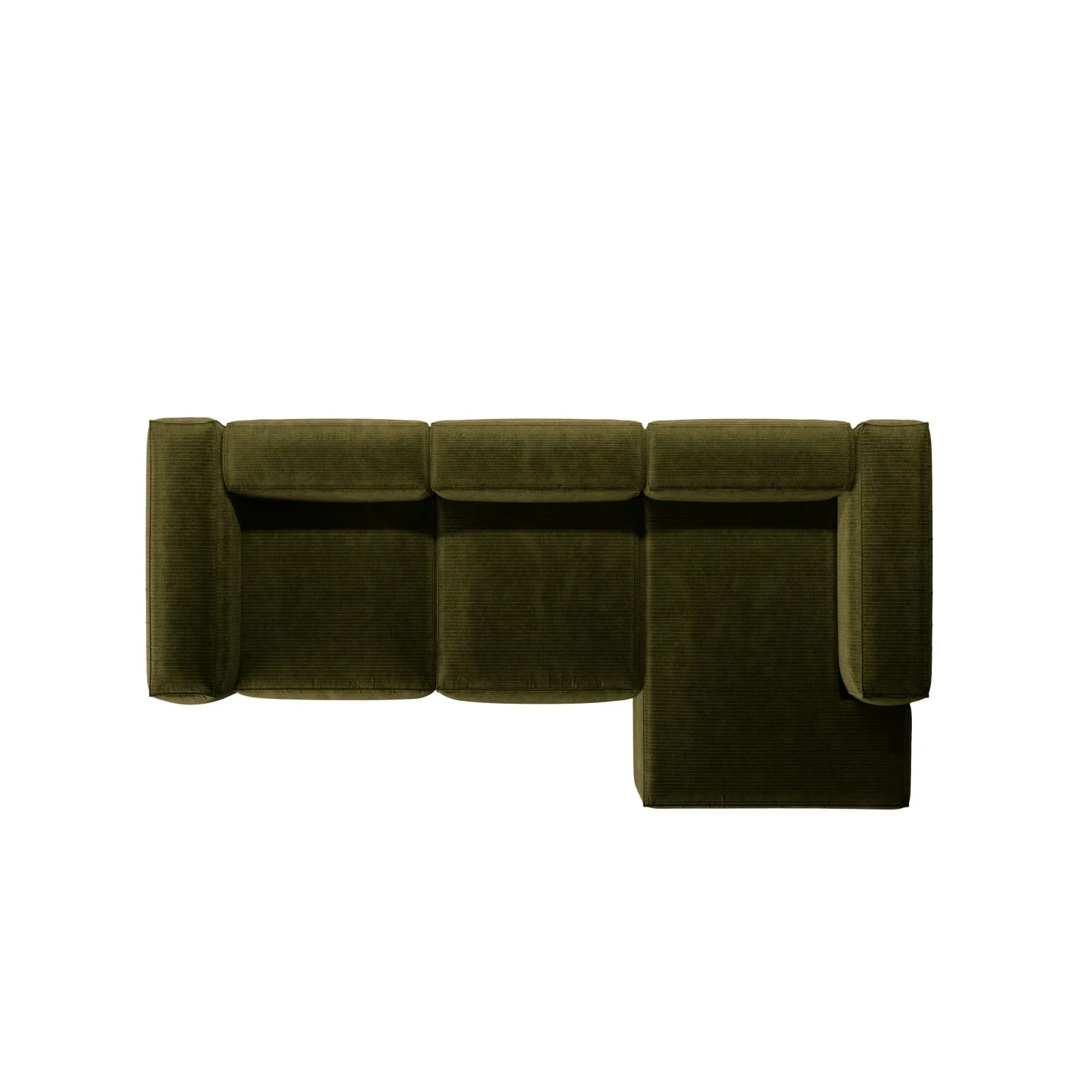 Bergamo 3-Sitzer Ecksofa, Rechte Seite, aus Cord oder Strukturstoff, 304x152x70 cm - Image 13