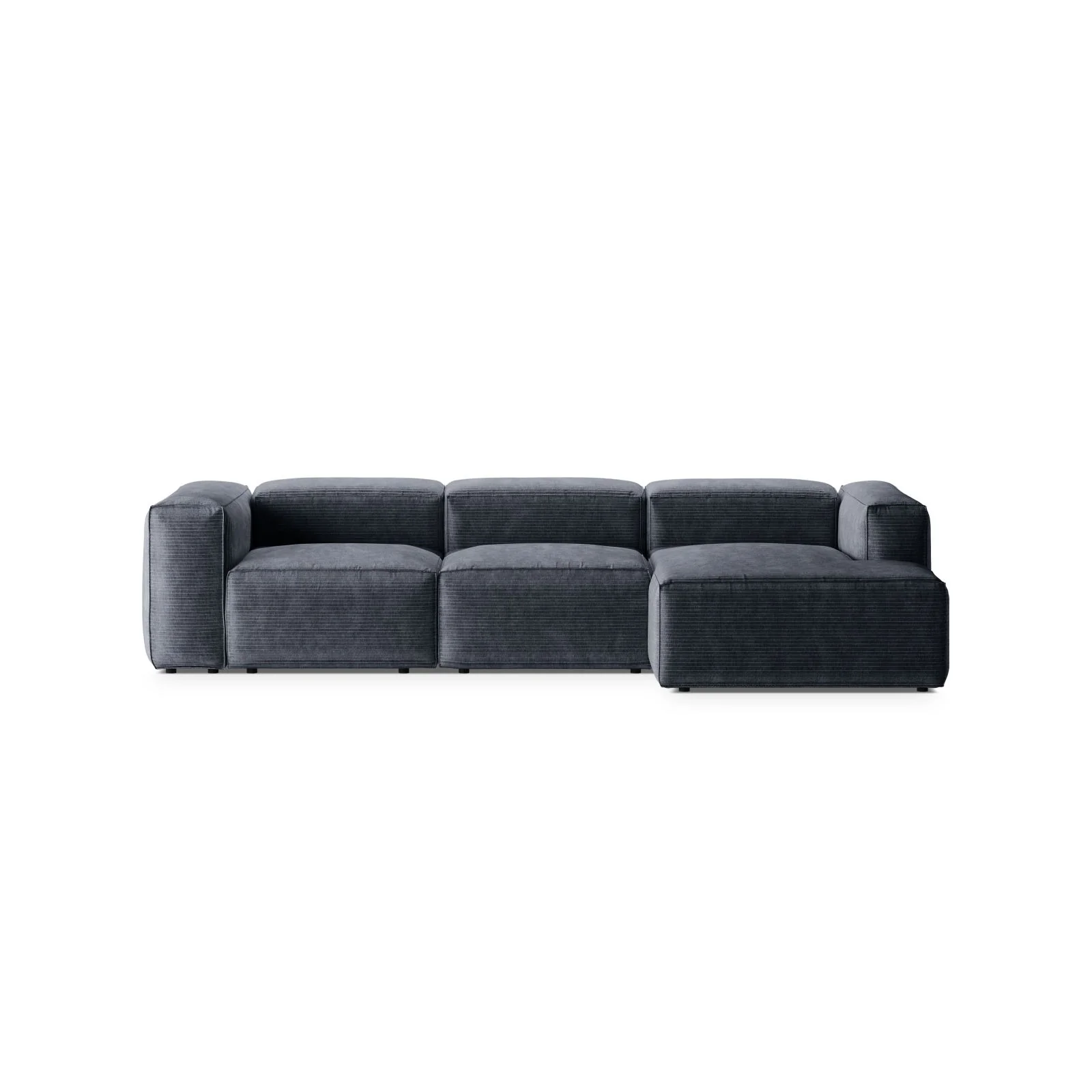 Bergamo 3-Sitzer Ecksofa, Rechte Seite, aus Cord oder Strukturstoff, 304x152x70 cm - Image 15