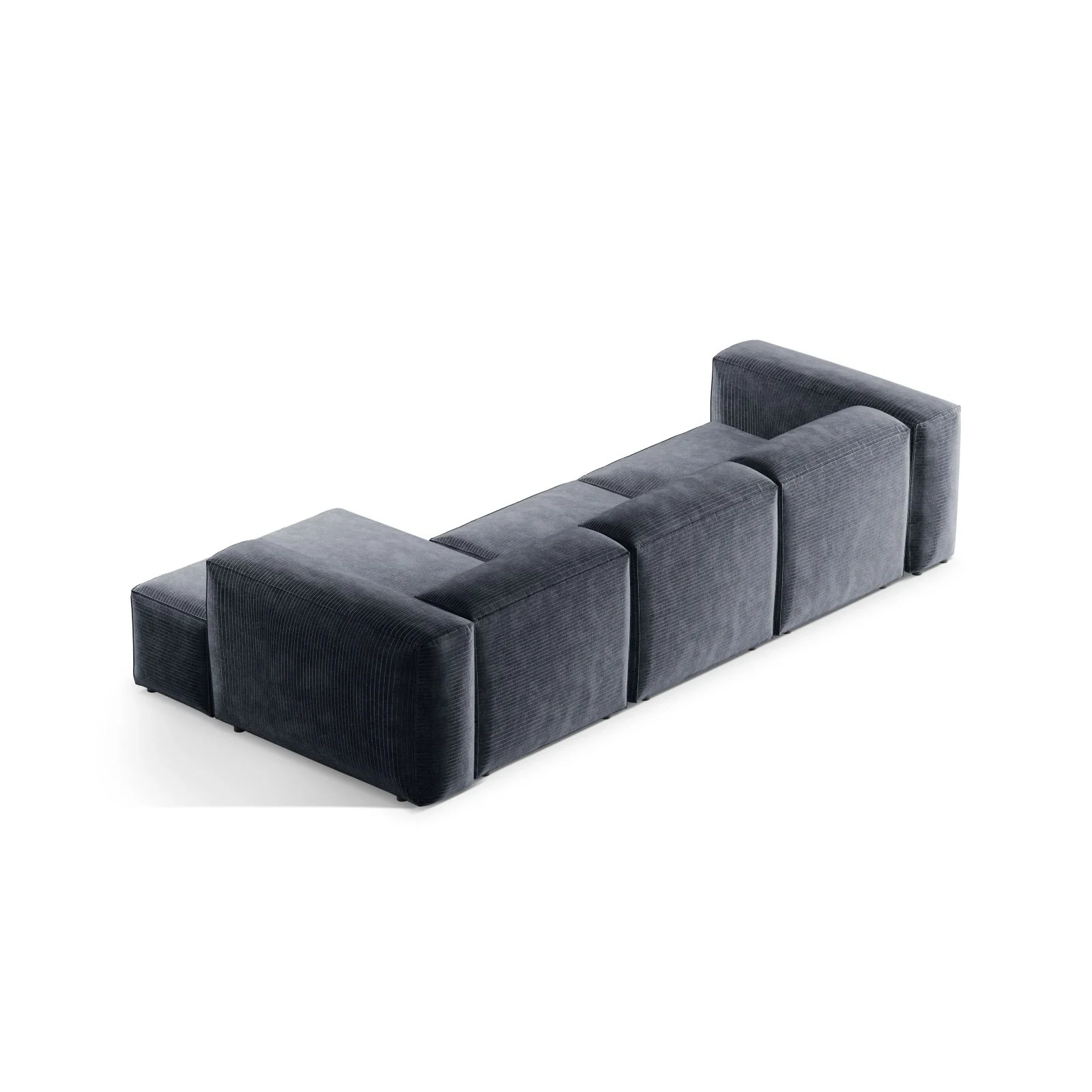 Bergamo 3-Sitzer Ecksofa, Rechte Seite, aus Cord oder Strukturstoff, 304x152x70 cm - Image 19
