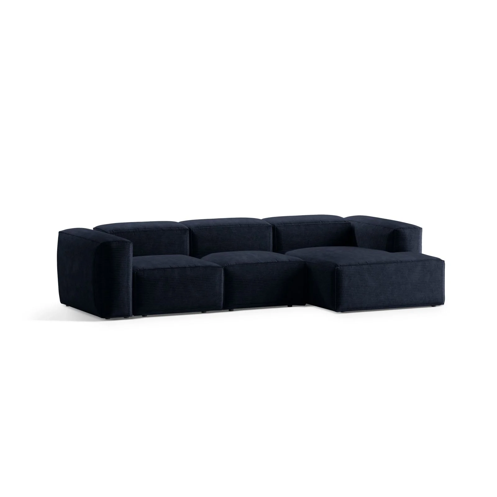 Bergamo 3-Sitzer Ecksofa, Rechte Seite, aus Cord oder Strukturstoff, 304x152x70 cm - Image 25