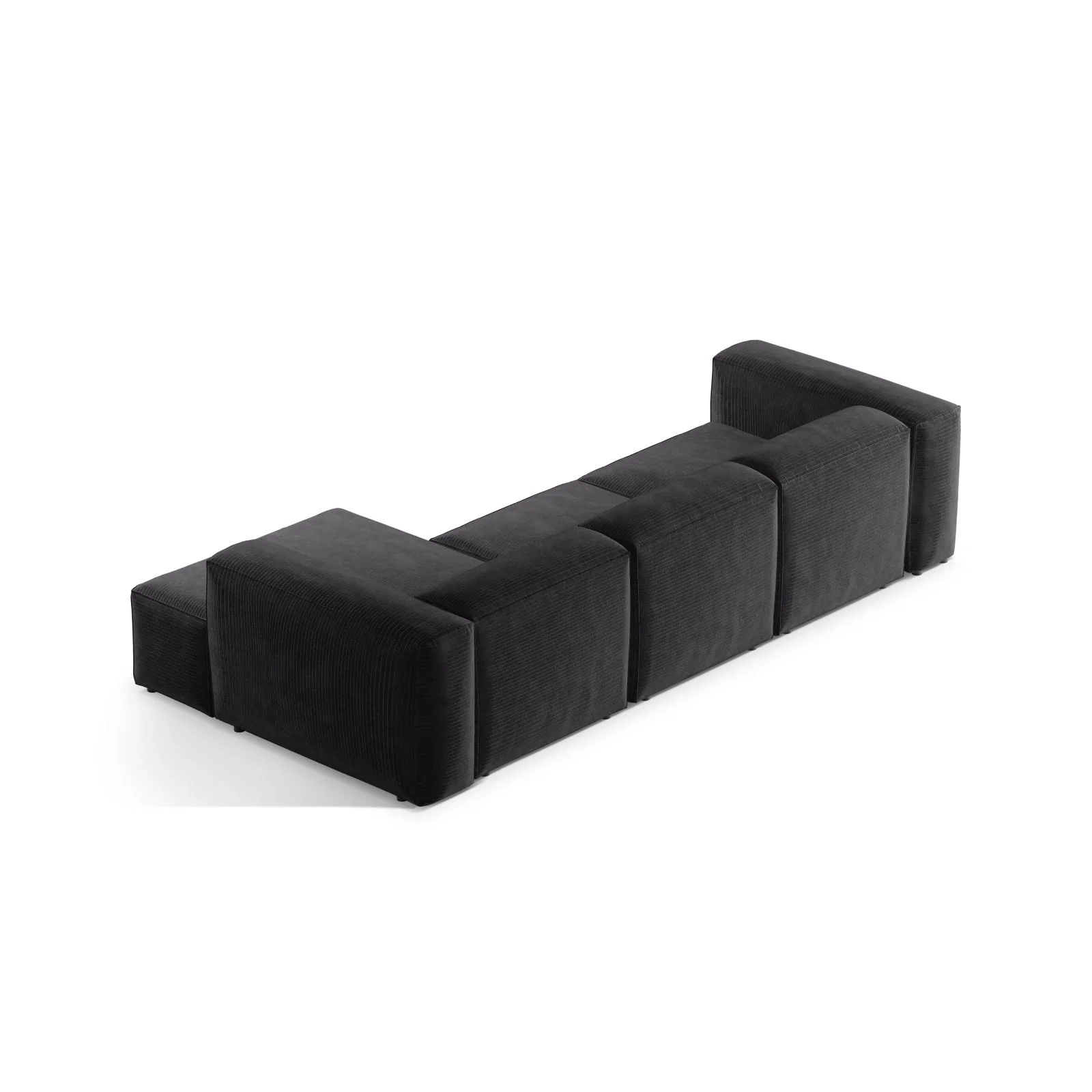 Bergamo 3-Sitzer Ecksofa, Rechte Seite, aus Cord oder Strukturstoff, 304x152x70 cm - Image 40