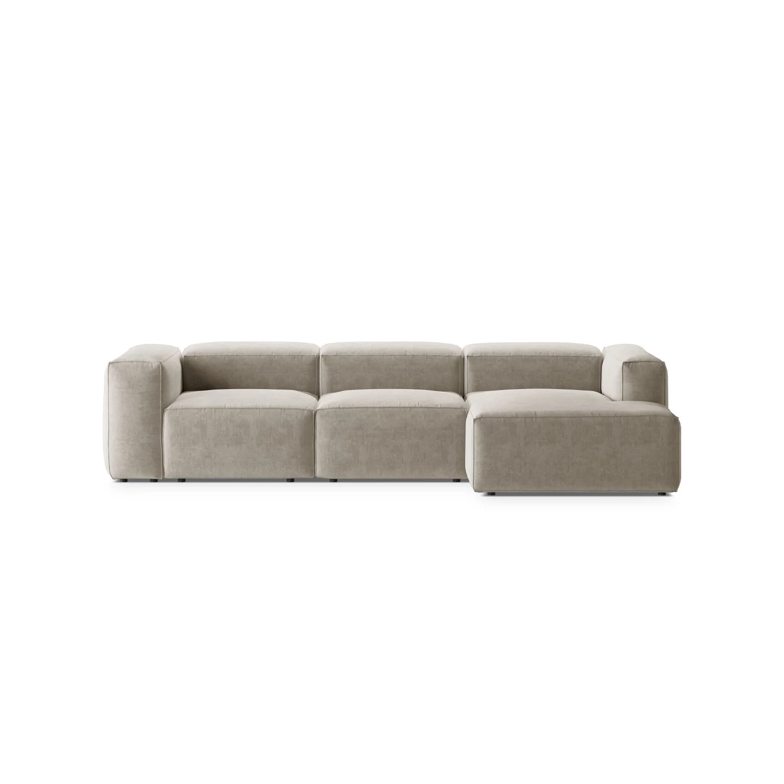 Bergamo 3-Sitzer Ecksofa, Rechte Seite, aus Cord oder Strukturstoff, 304x152x70 cm - Image 43