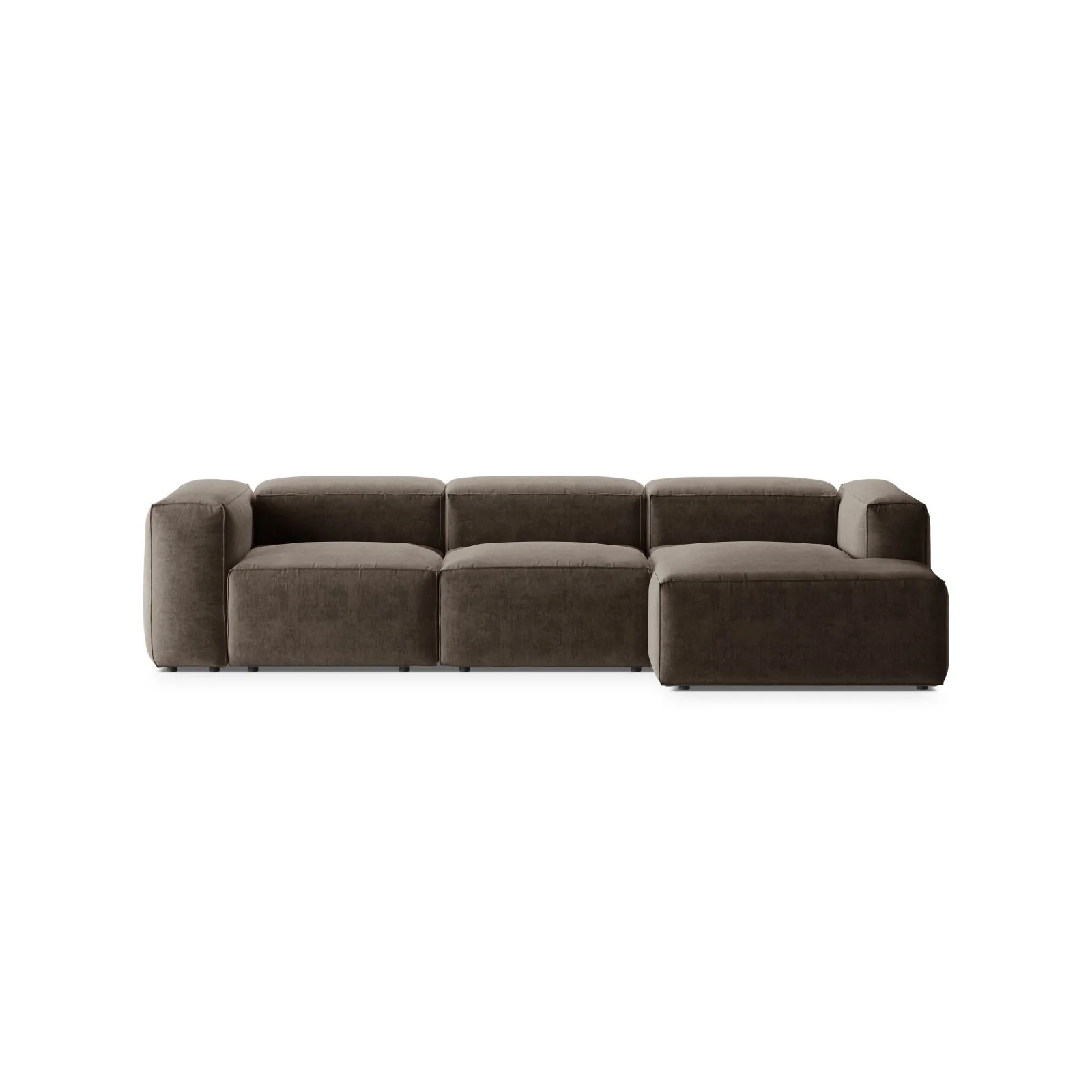 Bergamo 3-Sitzer Ecksofa, Rechte Seite, aus Cord oder Strukturstoff, 304x152x70 cm - Image 50