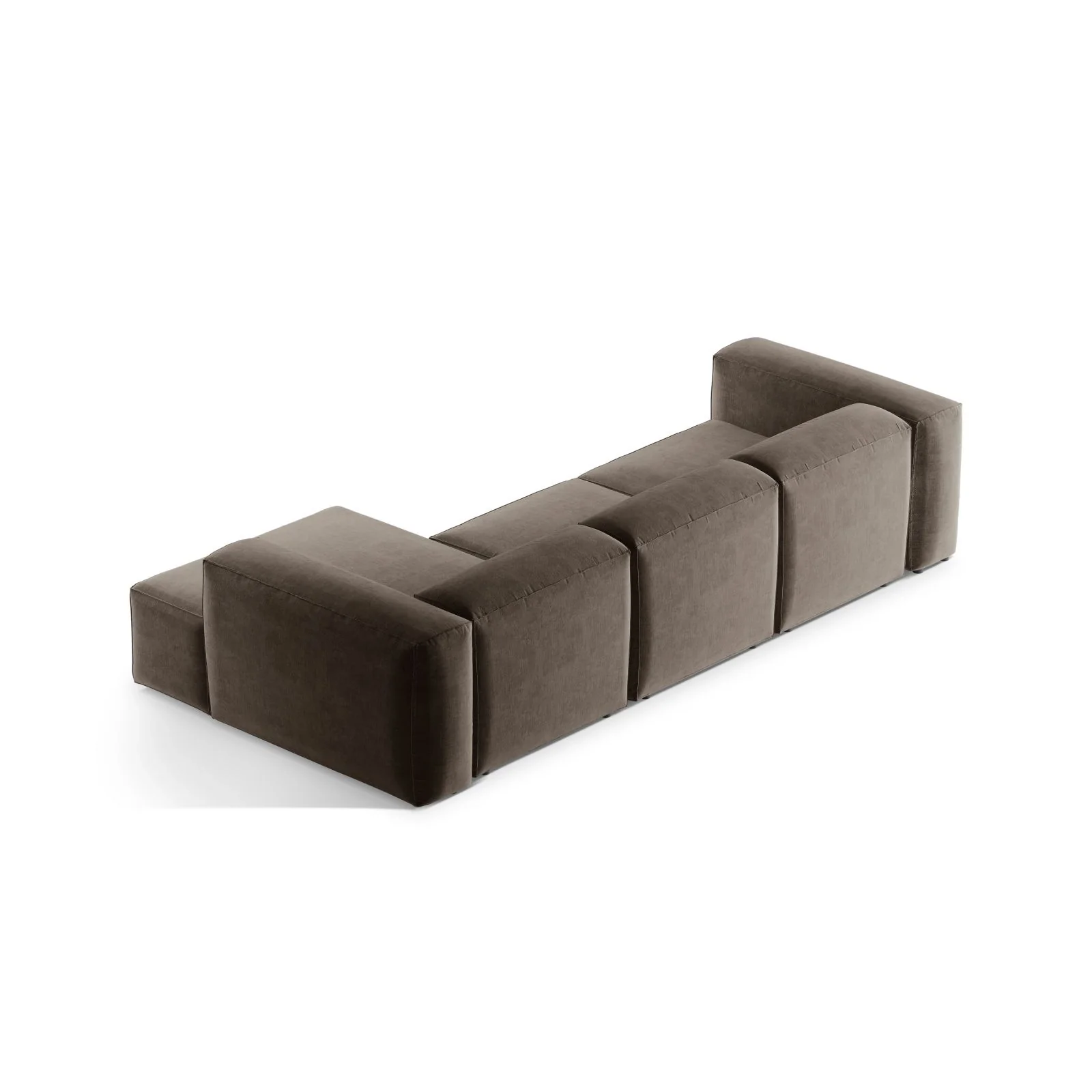 Bergamo 3-Sitzer Ecksofa, Rechte Seite, aus Cord oder Strukturstoff, 304x152x70 cm - Image 54