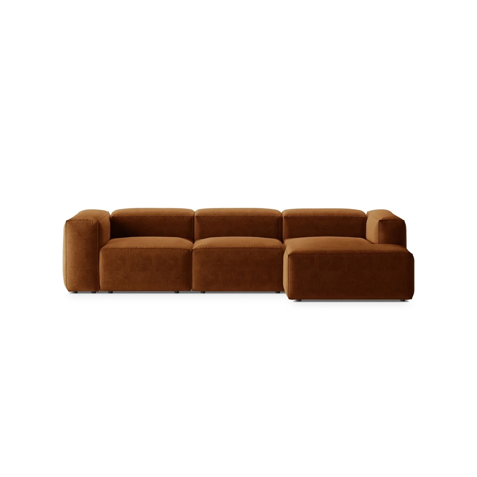 Bergamo 3-Sitzer Ecksofa, Rechte Seite, aus Cord oder Strukturstoff, 304x152x70 cm - Image 57