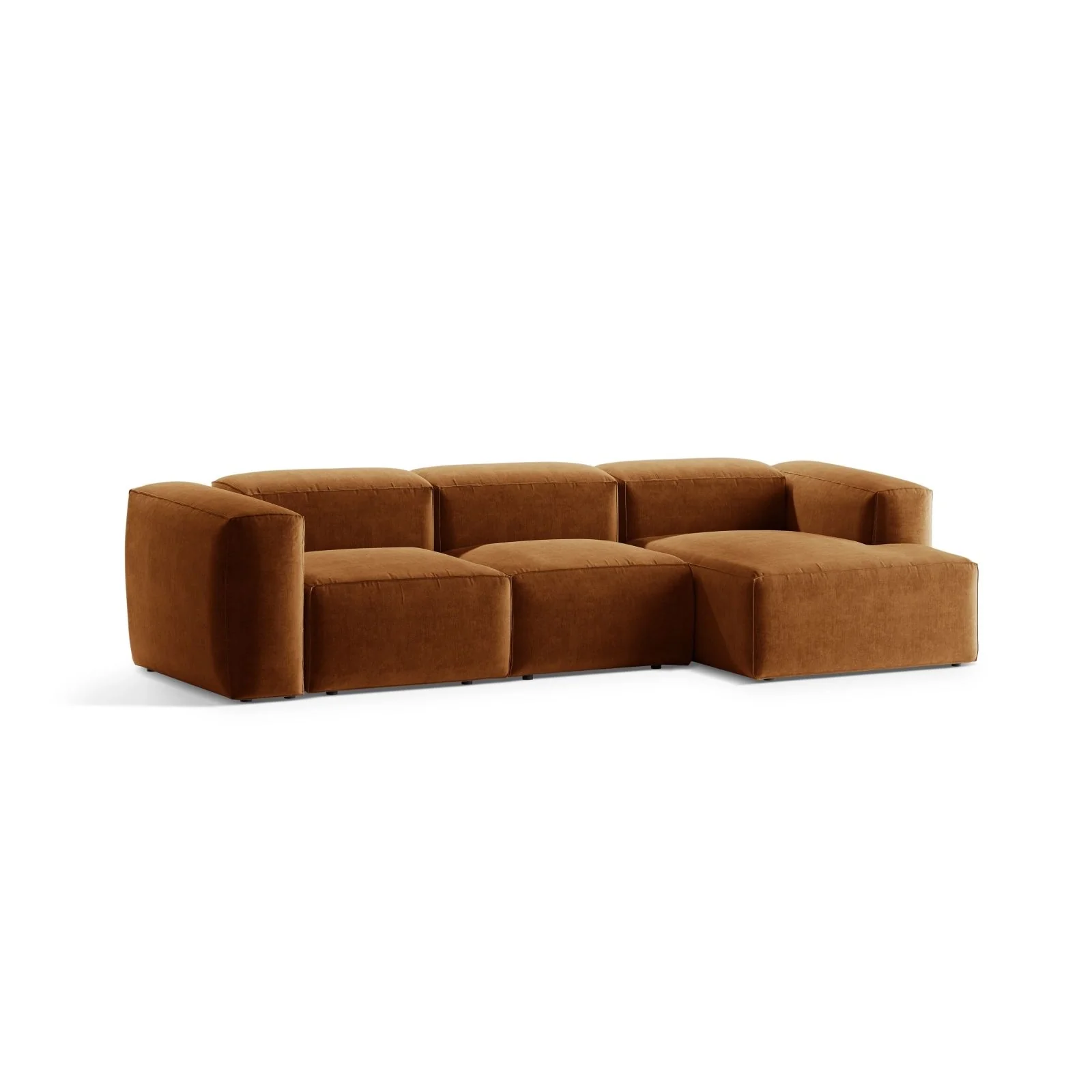 Bergamo 3-Sitzer Ecksofa, Rechte Seite, aus Cord oder Strukturstoff, 304x152x70 cm - Image 60