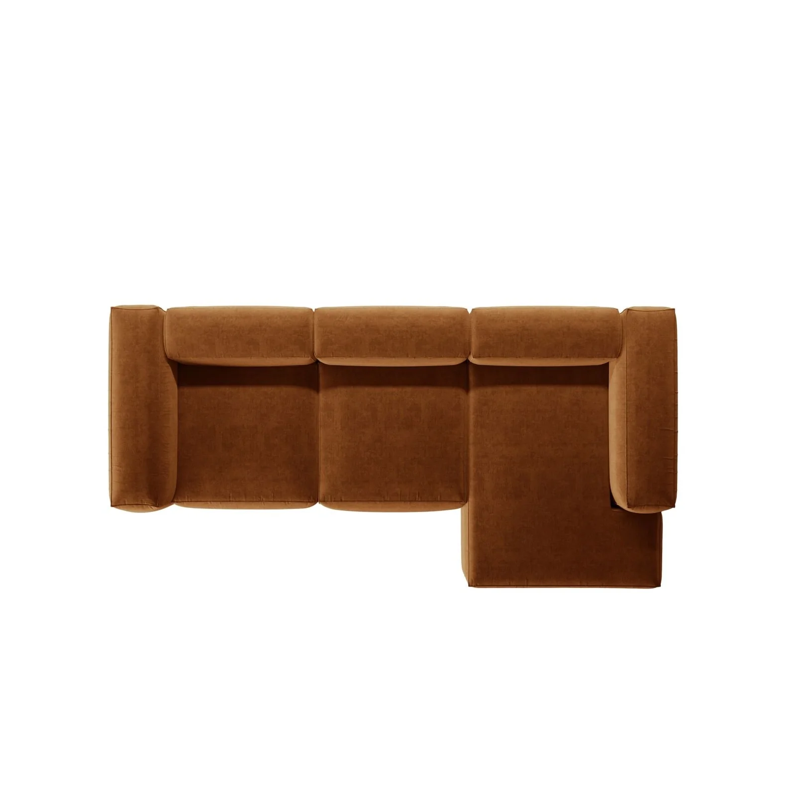 Bergamo 3-Sitzer Ecksofa, Rechte Seite, aus Cord oder Strukturstoff, 304x152x70 cm - Image 62