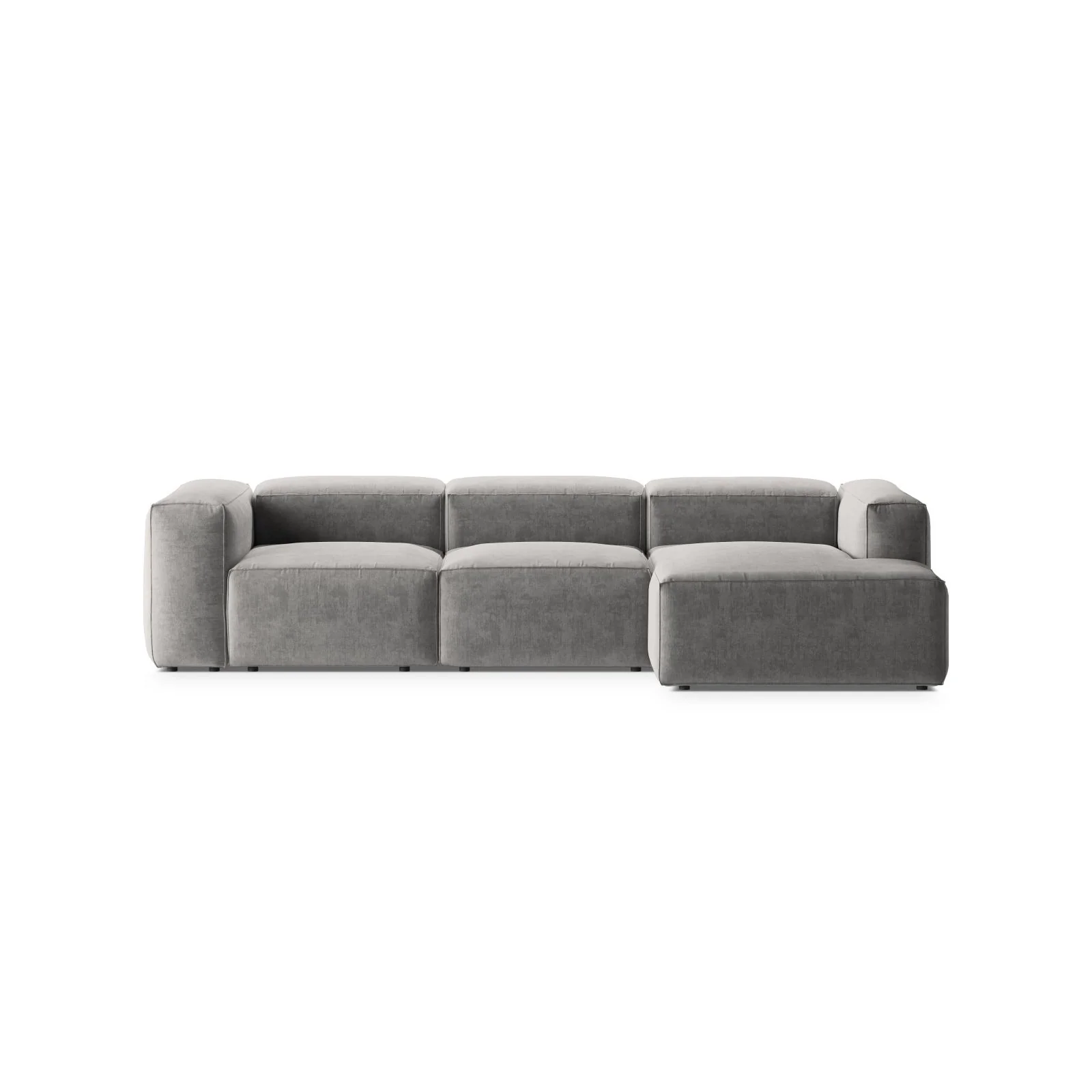 Bergamo 3-Sitzer Ecksofa, Rechte Seite, aus Cord oder Strukturstoff, 304x152x70 cm - Image 71