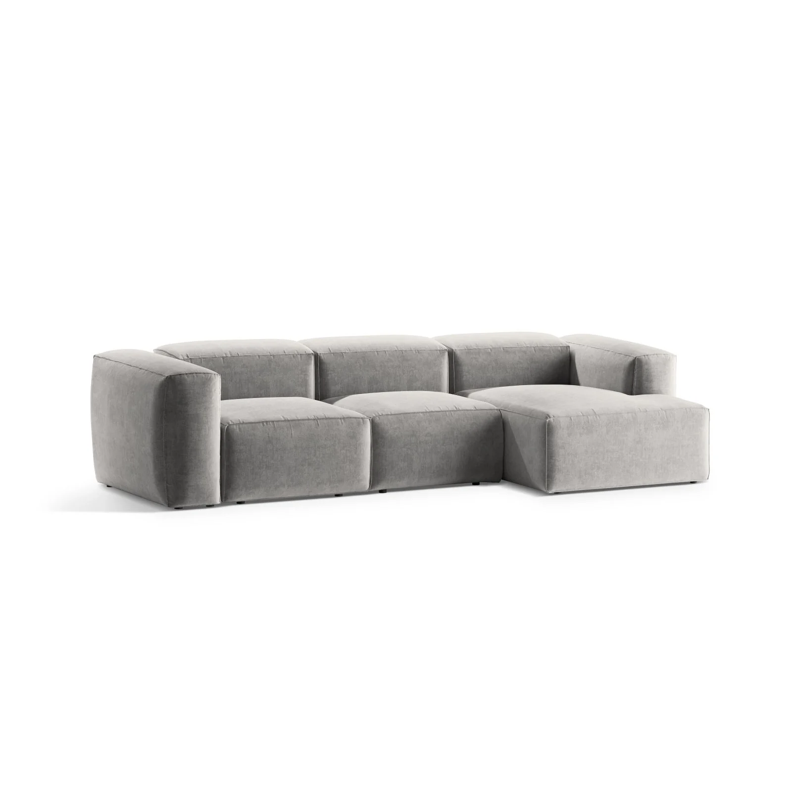 Bergamo 3-Sitzer Ecksofa, Rechte Seite, aus Cord oder Strukturstoff, 304x152x70 cm - Image 74