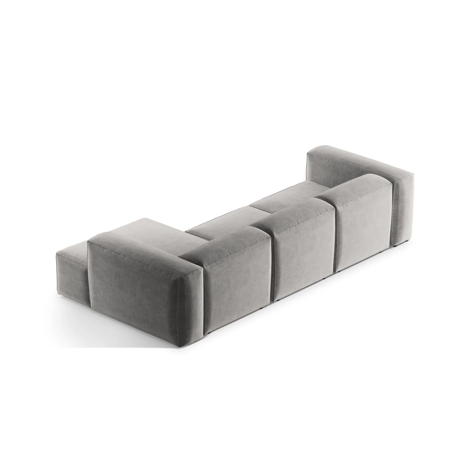 Bergamo 3-Sitzer Ecksofa, Rechte Seite, aus Cord oder Strukturstoff, 304x152x70 cm - Image 75