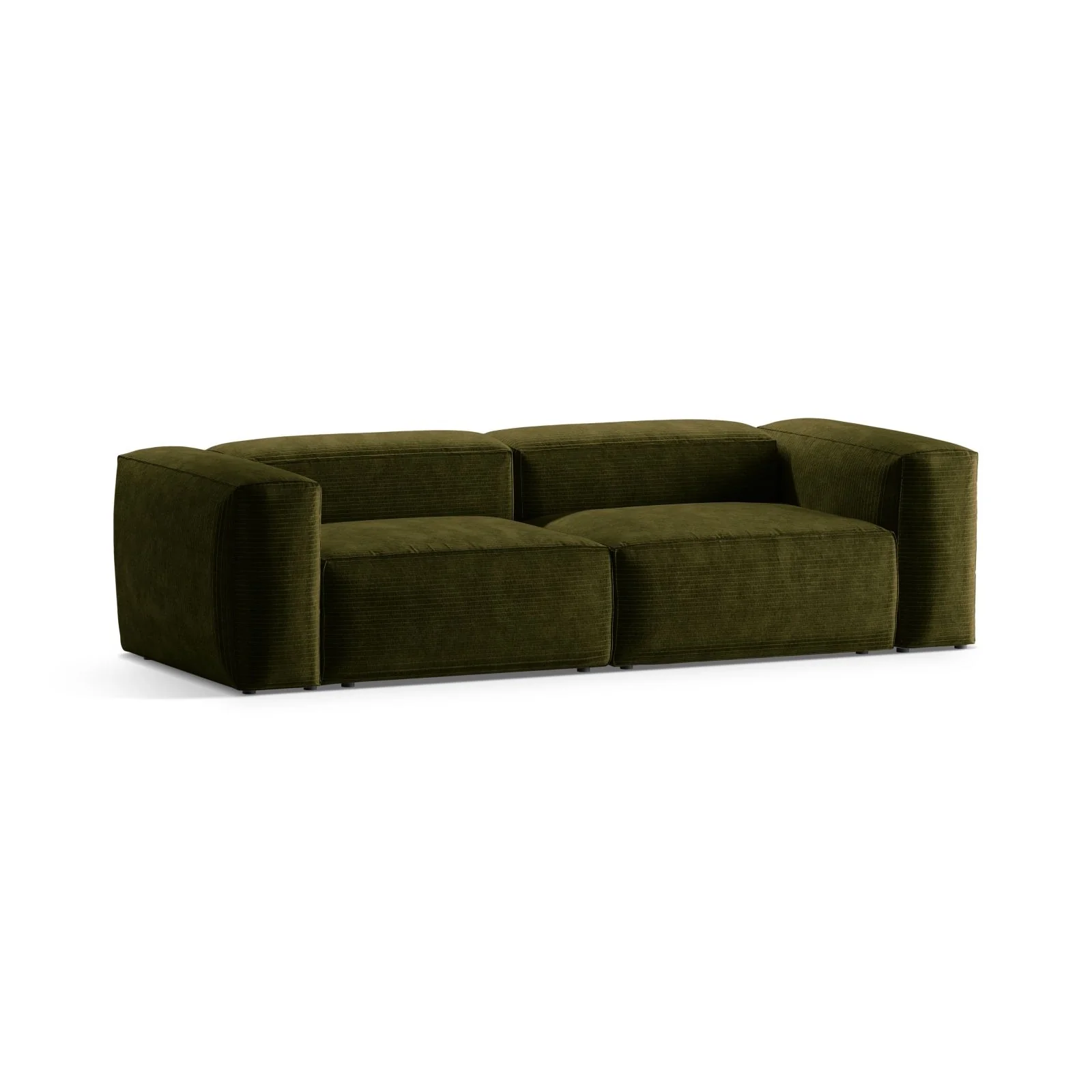 Bergamo 3-Sitzer Sofa aus Cord oder Strukturstoff, 264x108x70 cm - Image 11