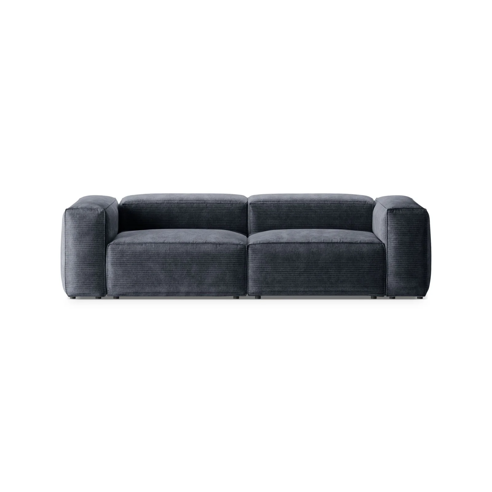 Bergamo 3-Sitzer Sofa aus Cord oder Strukturstoff, 264x108x70 cm - Image 15