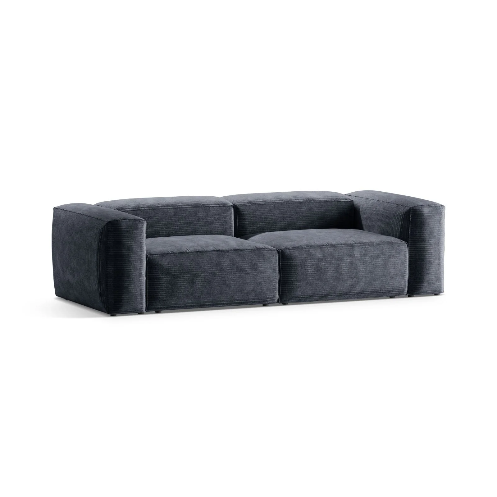 Bergamo 3-Sitzer Sofa aus Cord oder Strukturstoff, 264x108x70 cm - Image 18