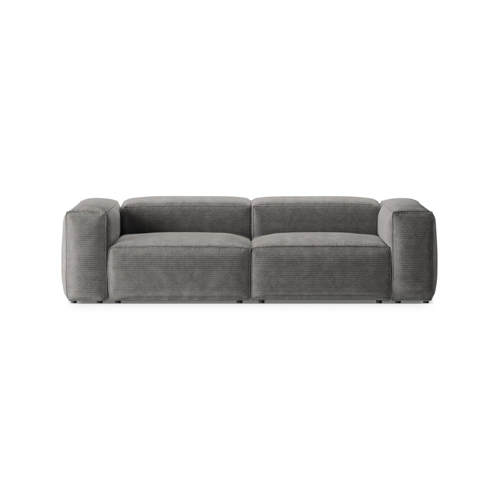 Bergamo 3-Sitzer Sofa aus Cord oder Strukturstoff, 264x108x70 cm - Image 29