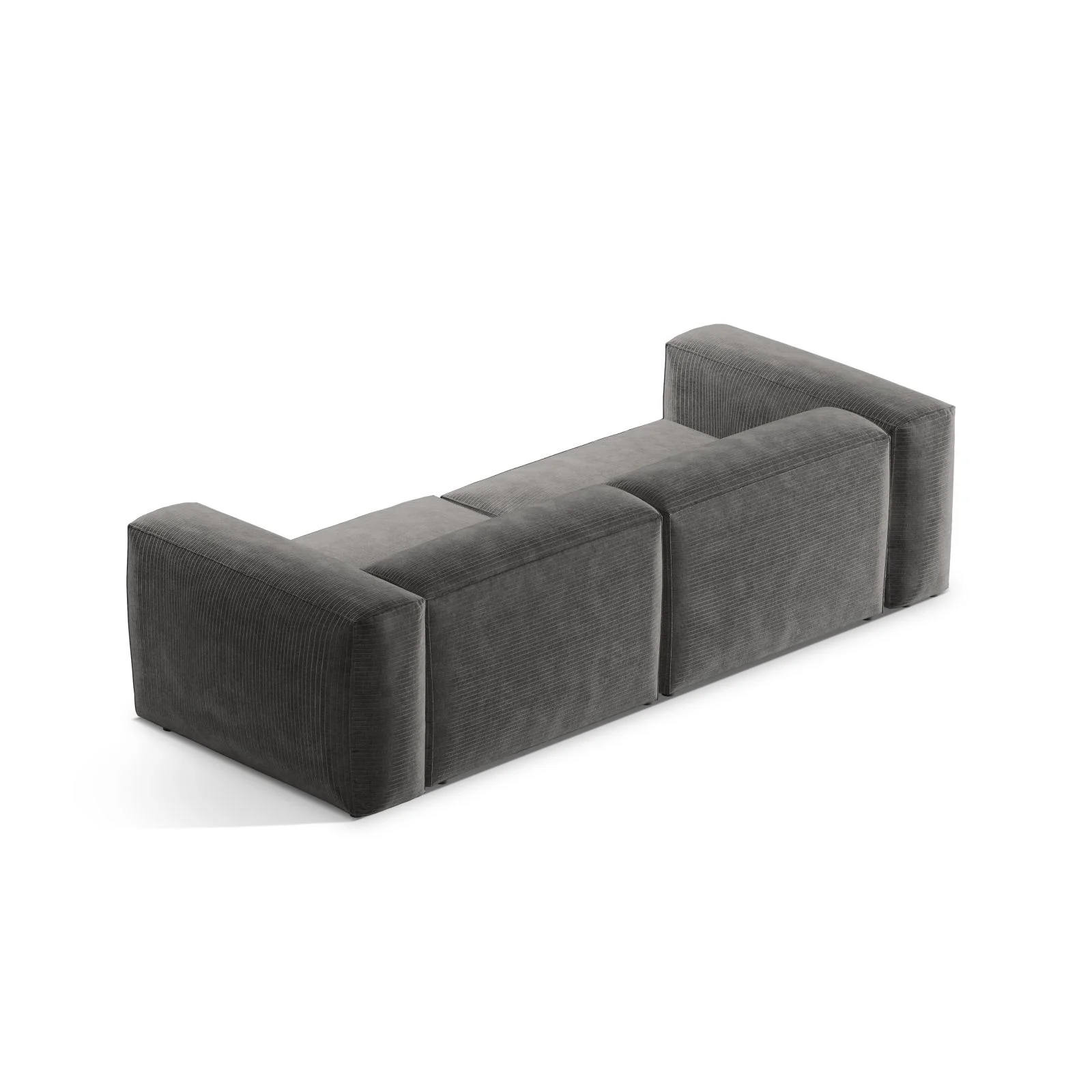 Bergamo 3-Sitzer Sofa aus Cord oder Strukturstoff, 264x108x70 cm - Image 33