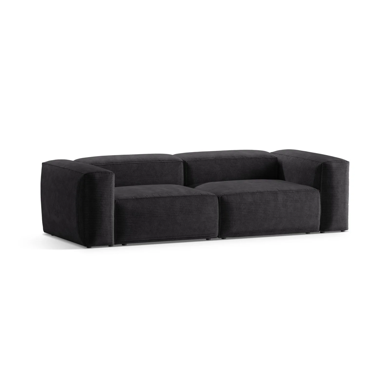 Bergamo 3-Sitzer Sofa aus Cord oder Strukturstoff, 264x108x70 cm - Image 39