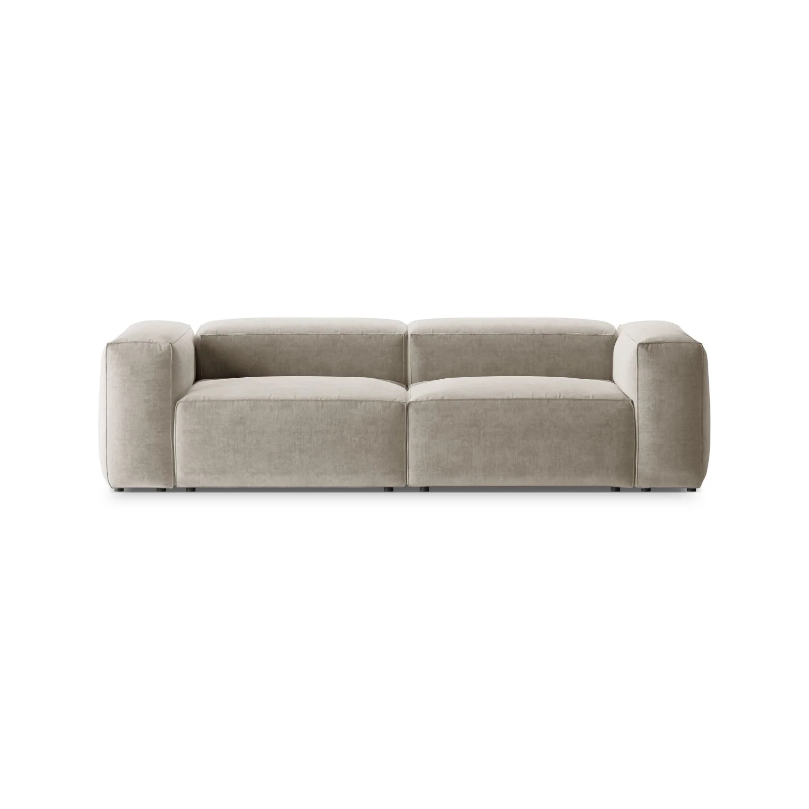 Bergamo 3-Sitzer Sofa aus Cord oder Strukturstoff, 264x108x70 cm - Image 43