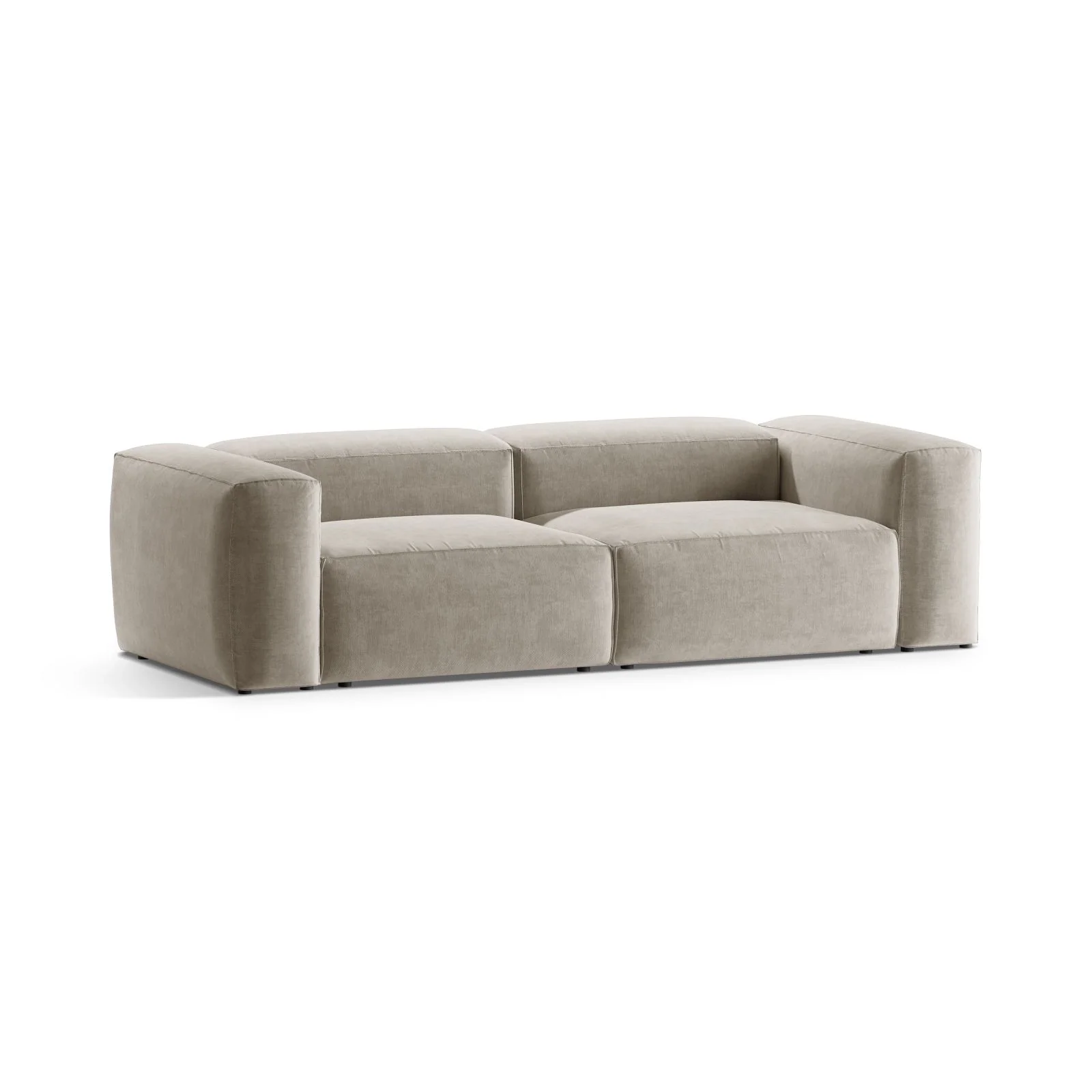 Bergamo 3-Sitzer Sofa aus Cord oder Strukturstoff, 264x108x70 cm - Image 46