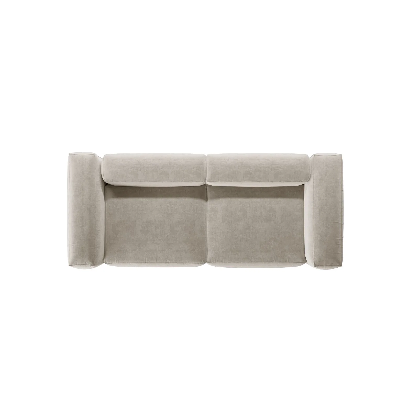 Bergamo 3-Sitzer Sofa aus Cord oder Strukturstoff, 264x108x70 cm - Image 48