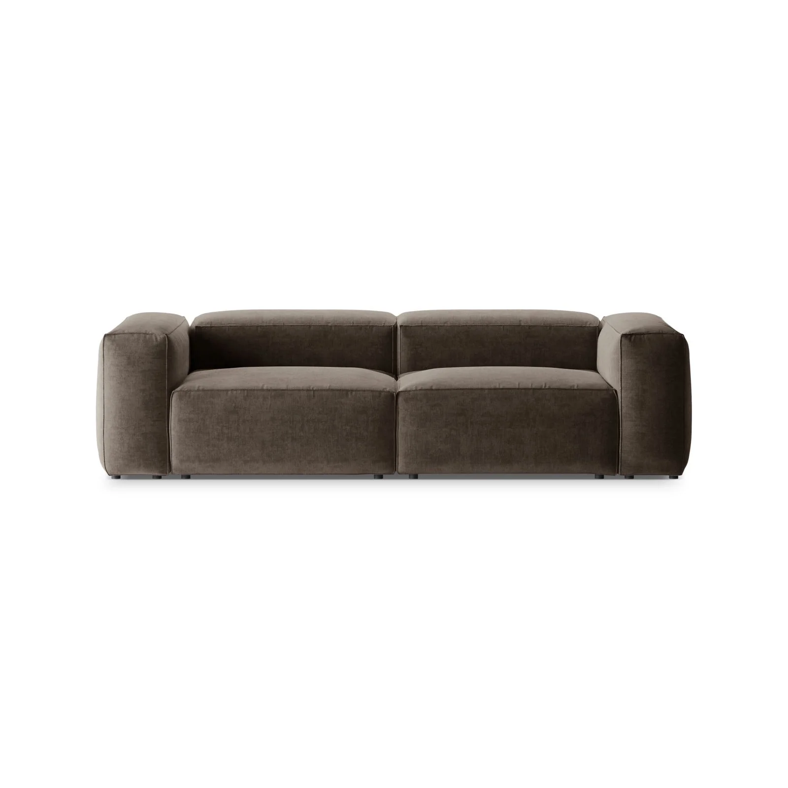 Bergamo 3-Sitzer Sofa aus Cord oder Strukturstoff, 264x108x70 cm - Image 50