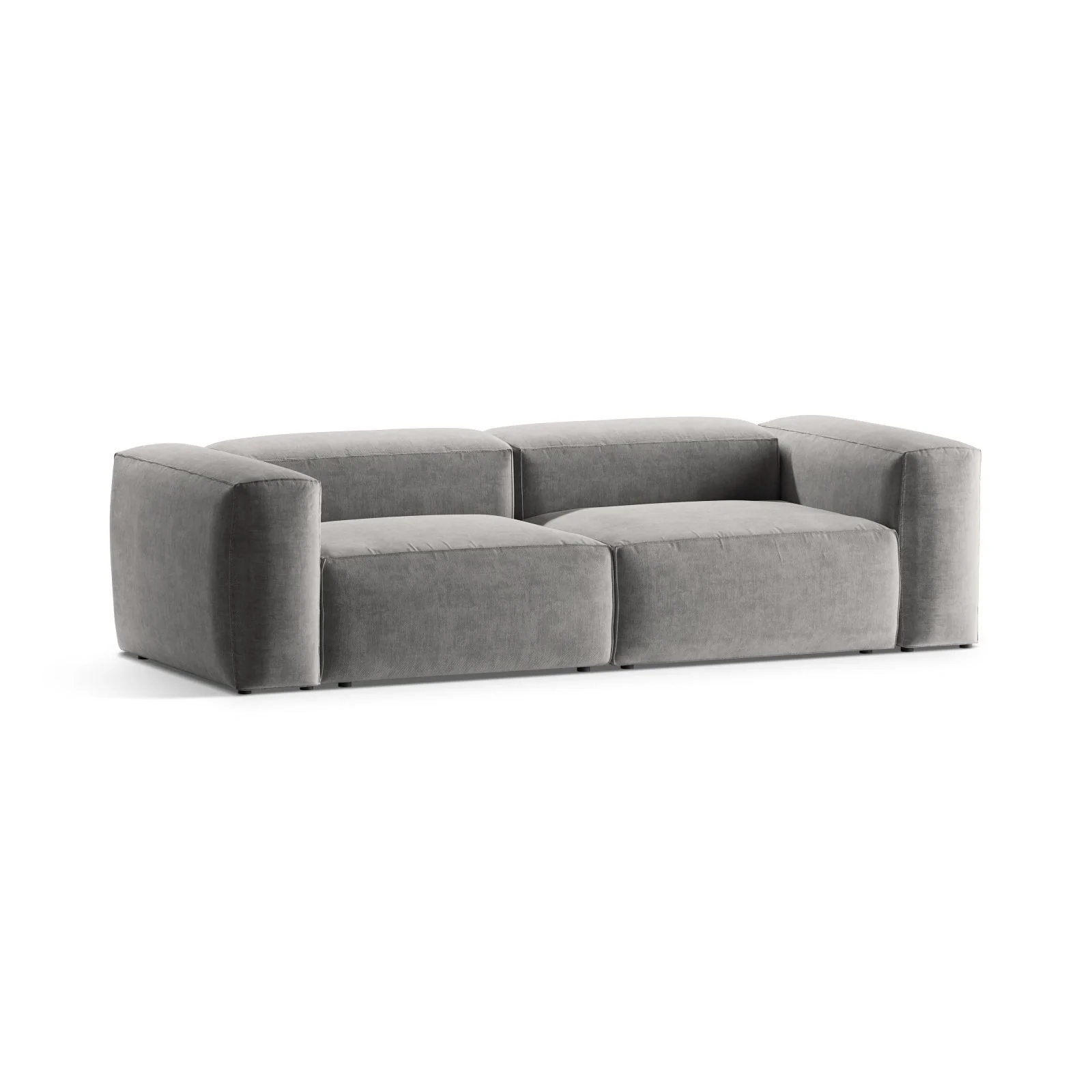Bergamo 3-Sitzer Sofa aus Cord oder Strukturstoff, 264x108x70 cm - Image 74