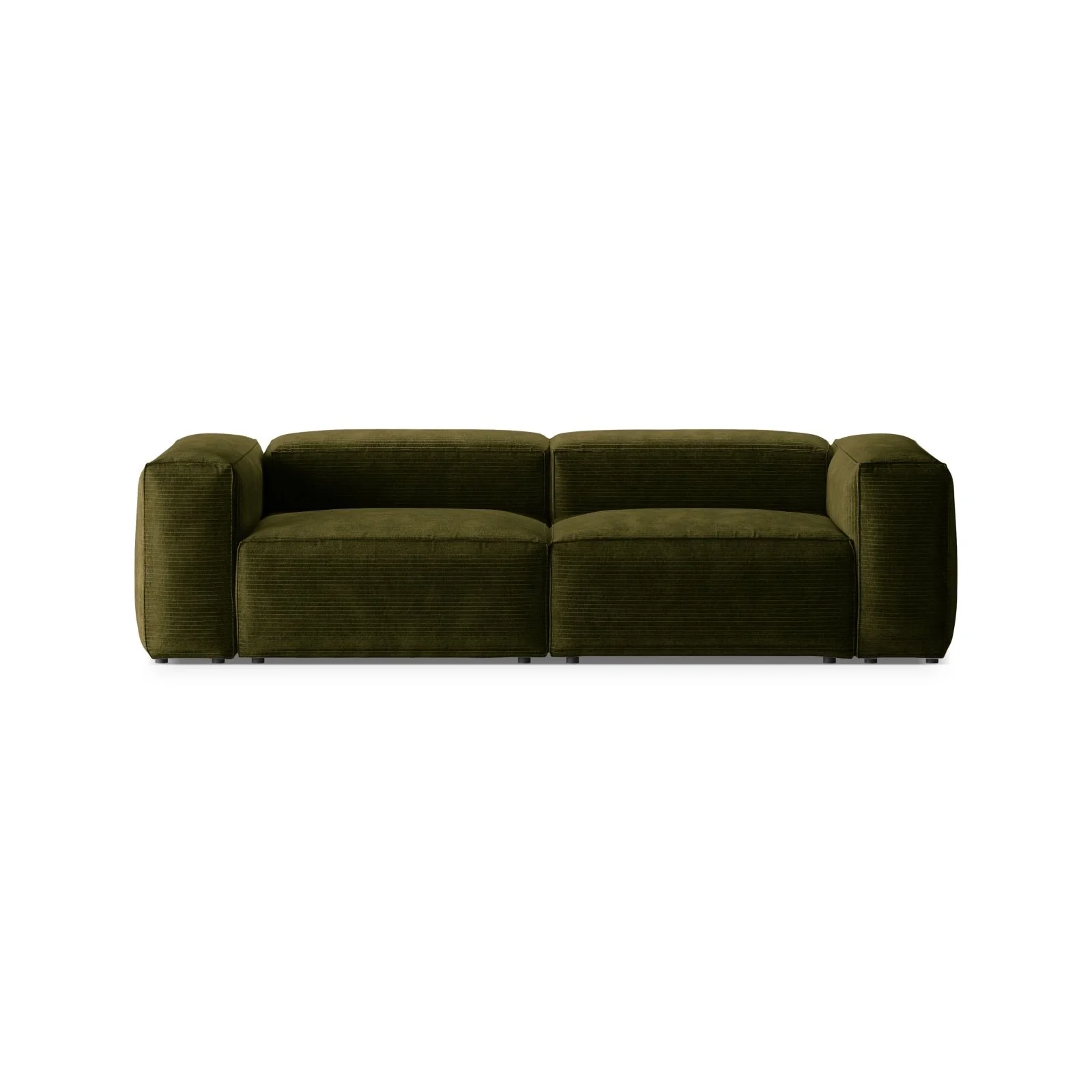Bergamo 3-Sitzer Sofa aus Cord oder Strukturstoff, 264x108x70 cm - Image 8