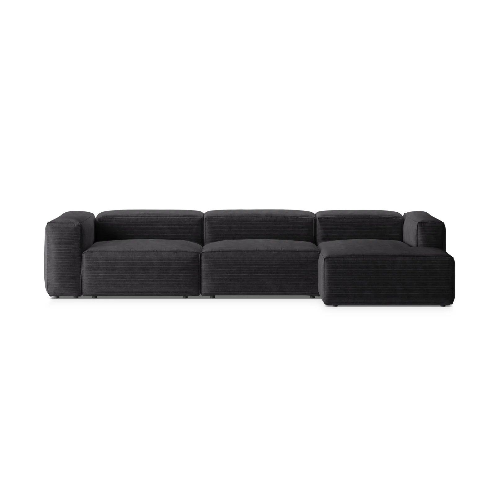 Bergamo 4-Sitzer Ecksofa, Rechte Seite, aus Cord oder Strukturstoff, 344x152x70 cm - Image 36